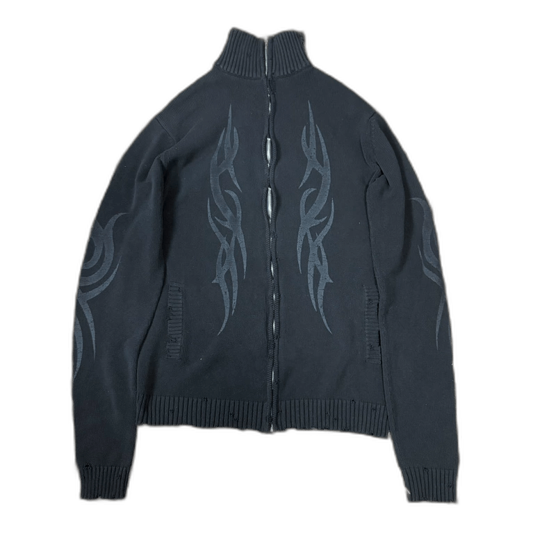 Balenciaga Balenciaga Y2K Dragon Totem Distressed Sweater Size US M / EU 48-50 / 2 - 1 Thumbnail