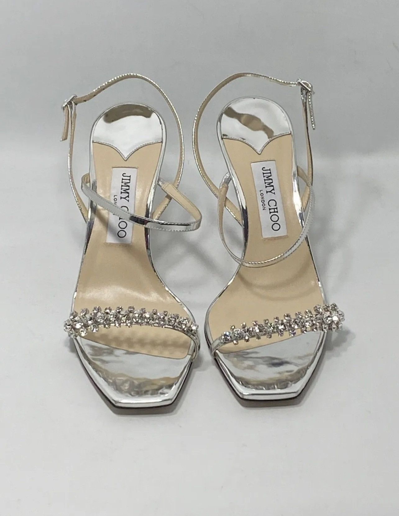 Jimmy Choo Jimmy Choo Meira Embellished Patent Leather Sandals size 39 Size US 9 / IT 39 - 4 Thumbnail