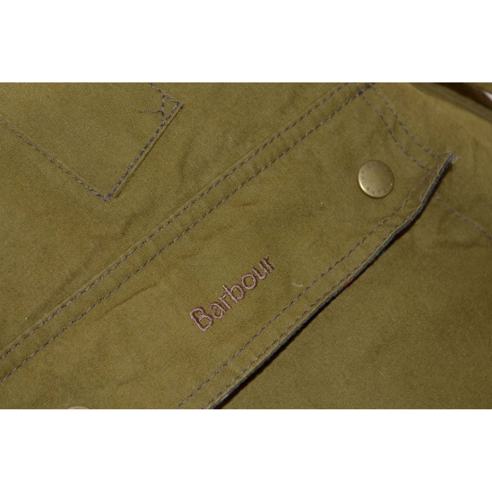 Barbour Barbour Acorn Waxed Jacket Olive Green Tartan Lined Women’s UK18 US14 Jacket Barbour Acorn Waxed Cotton Olive Green Womens UK18 US14 Size XXL / US 16-18 / IT 52-54 - 6 Thumbnail