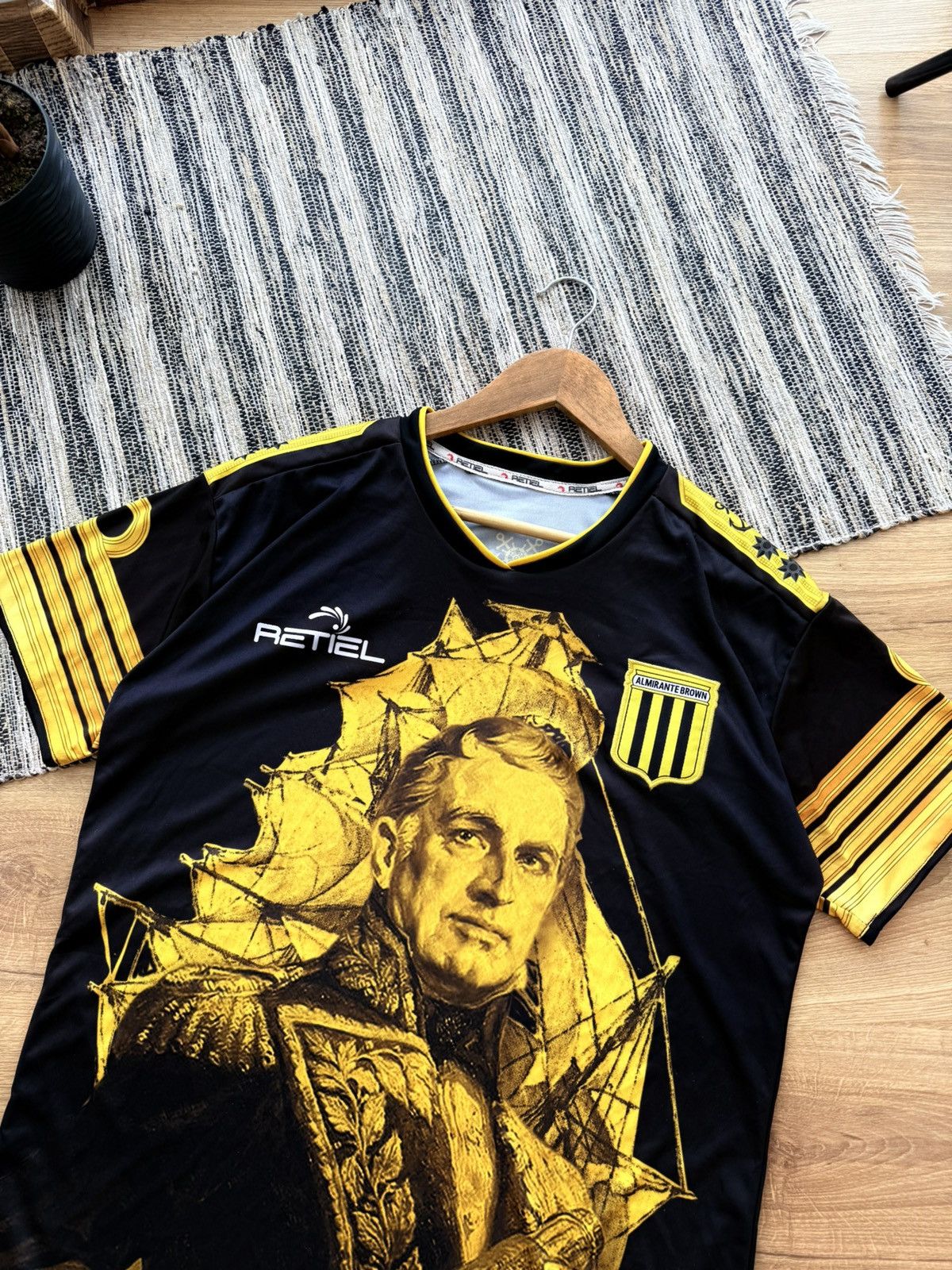 Adidas Retiel Club Almirante Brown Soocer Football Jersey Sz M Size US M / EU 48-50 / 2 - 2 Thumbnail