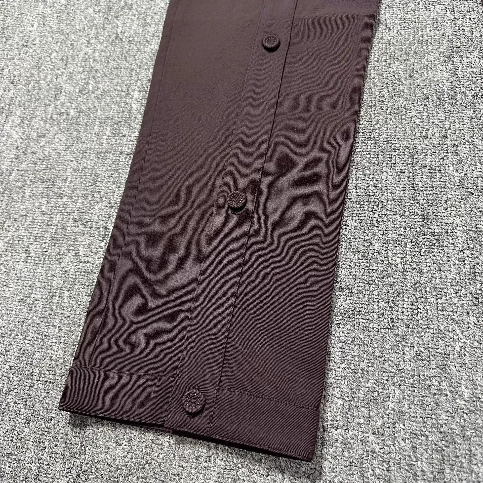 Dior Dior Man Wine Red Court Wool Chinos Button Side 46 Size US 30 / EU 46 - 2 Thumbnail