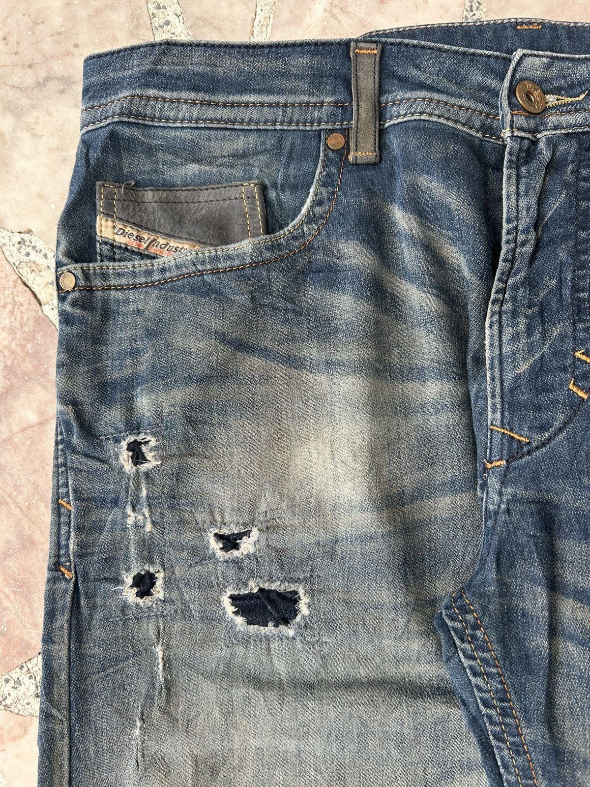 Diesel Diesel Biker Sweat Denim Pants Size US 30 / EU 46 - 6 Thumbnail