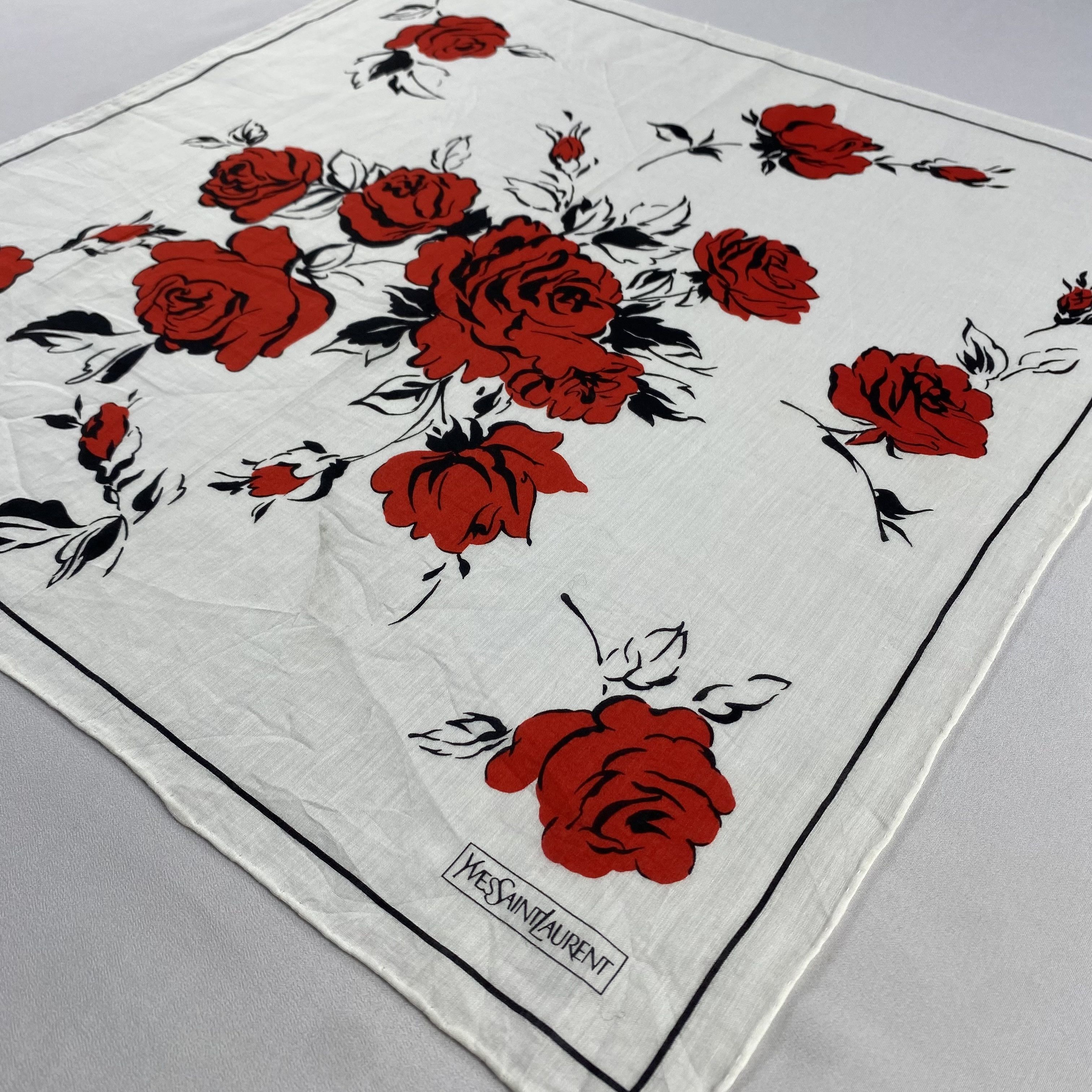 Vintage Yves Saint Laurent Bandana/ Handkerchief / Neckerchief-P1671 Size ONE SIZE - 2 Thumbnail