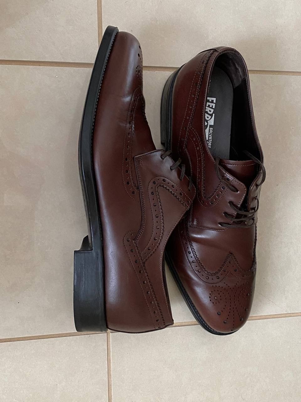 Salvatore Ferragamo Leather Dress Shoes Size US 10 / EU 43 - 2 Thumbnail
