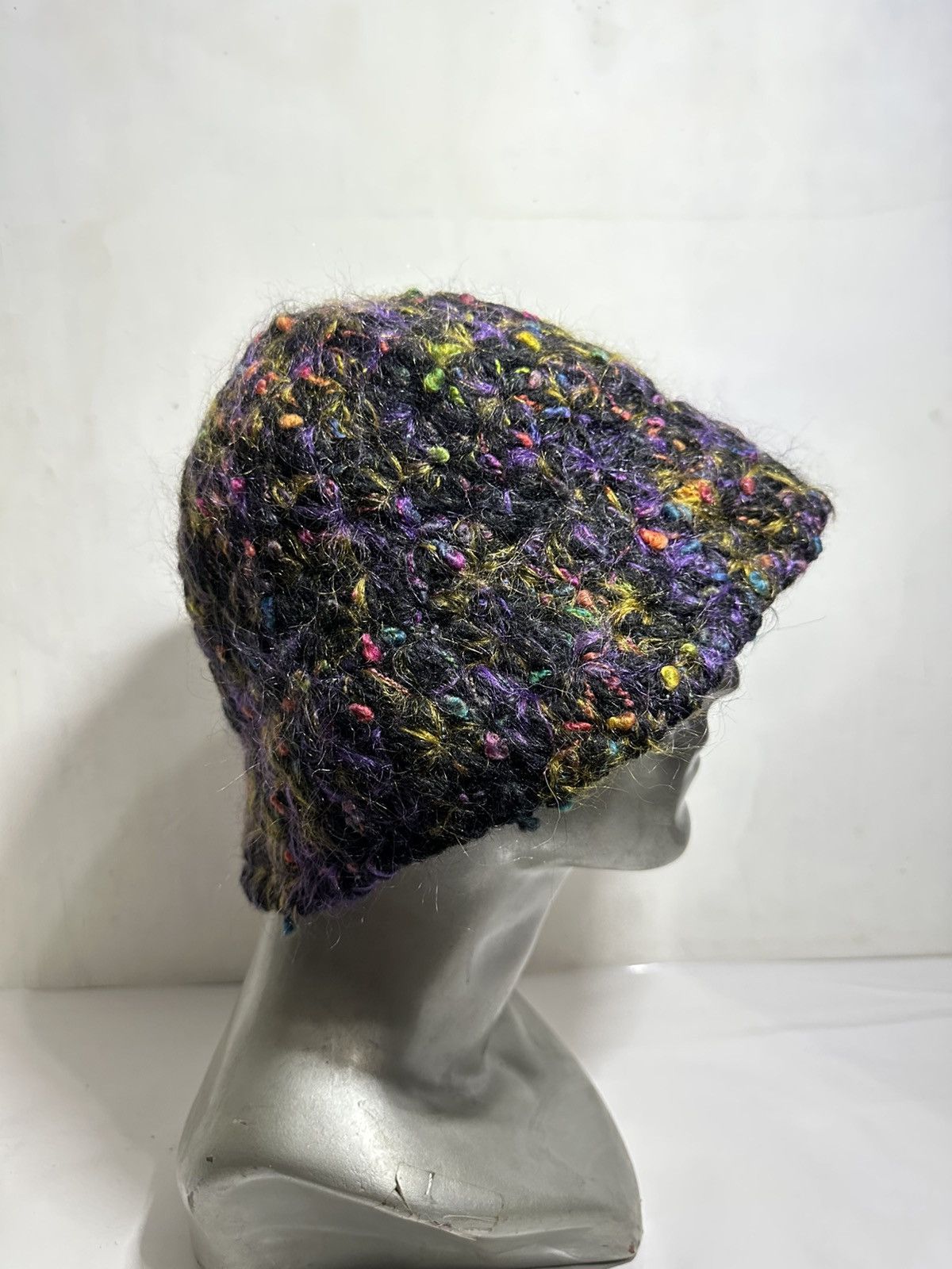 Handmade Unknown Multicolor Mohair Bucket Hats Size ONE SIZE - 6 Thumbnail