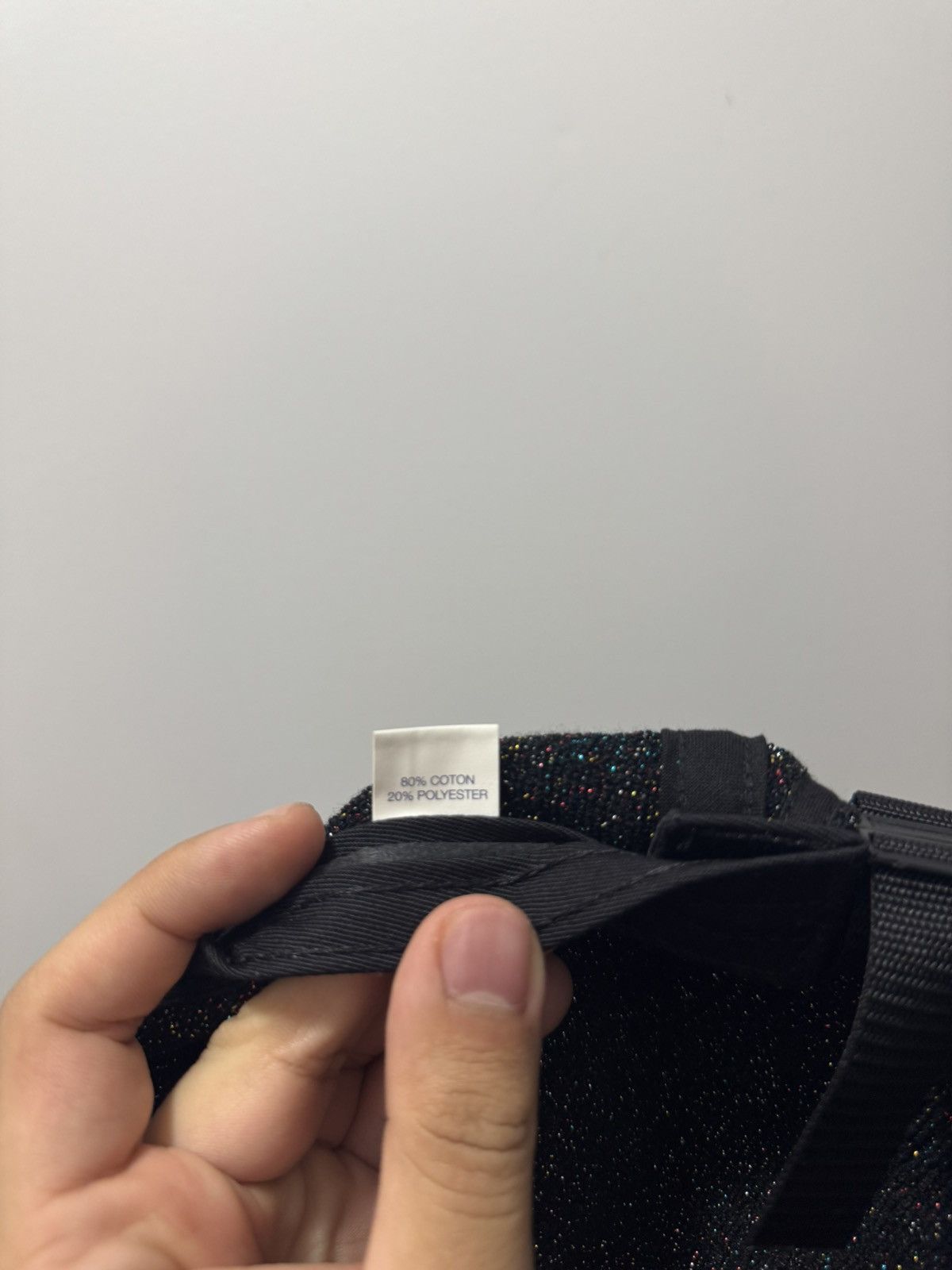 Supreme Supreme Glitter Terry Camp Cap SS19 Black Size ONE SIZE - 5 Thumbnail