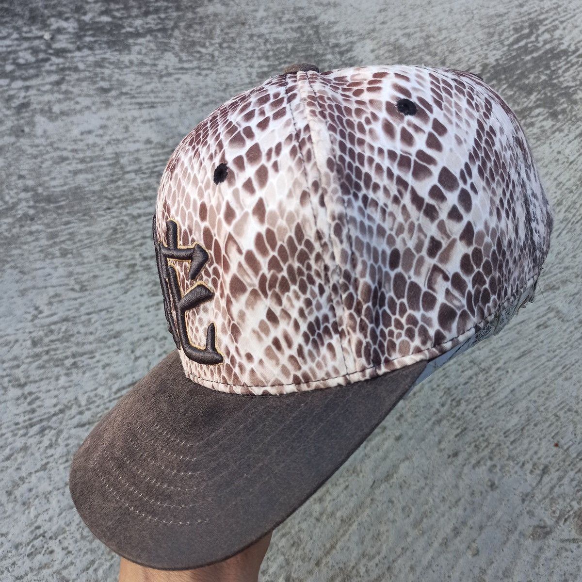 Hunter × Japanese Brand × Leather Snake texture hat by Ace and h&c x nser Size ONE SIZE - 5 Thumbnail