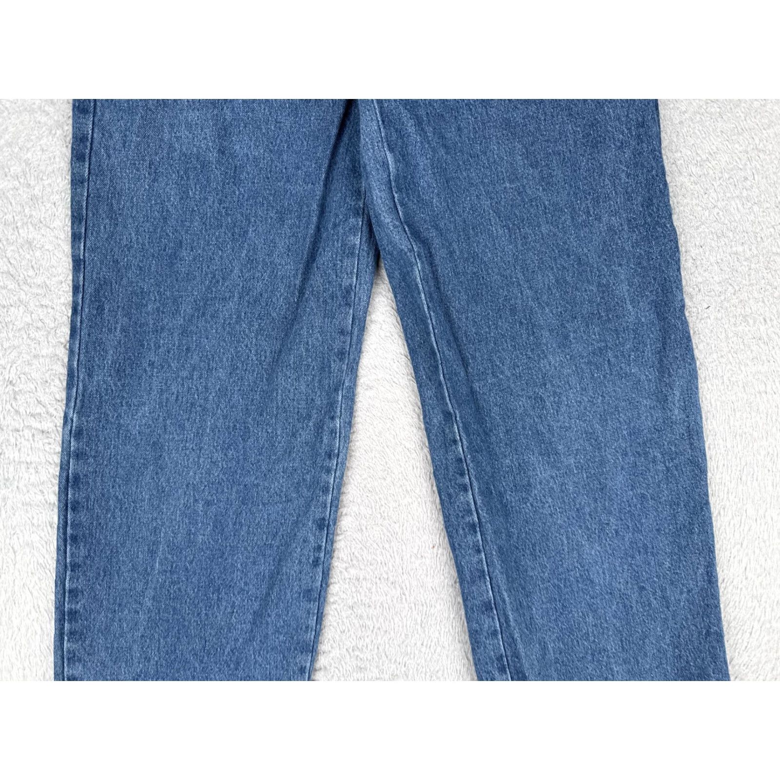 Vintage Indigo Rein Jeans Straight Juniors 5 High Rise Blue Wash 26x30.5 Distressed 5-Pocket Denim Pants Womens Size 27" / US 4 / IT 40 - 3 Thumbnail