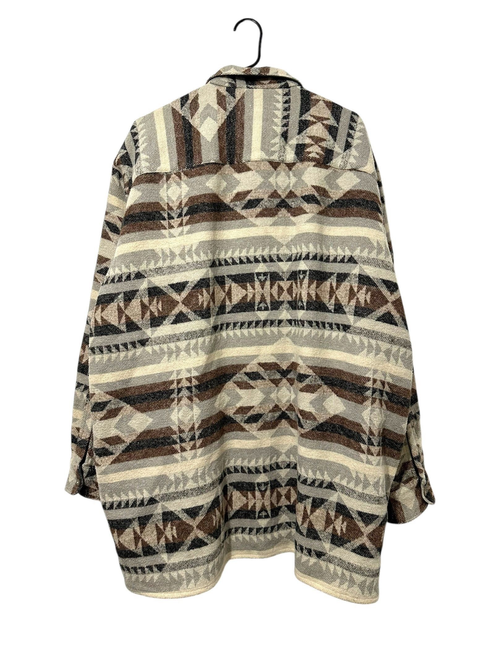 Vintage Vintage Navajo Woolen Over Shirt Jacket (XL) Size US XL / EU 56 / 4 - 2 Thumbnail