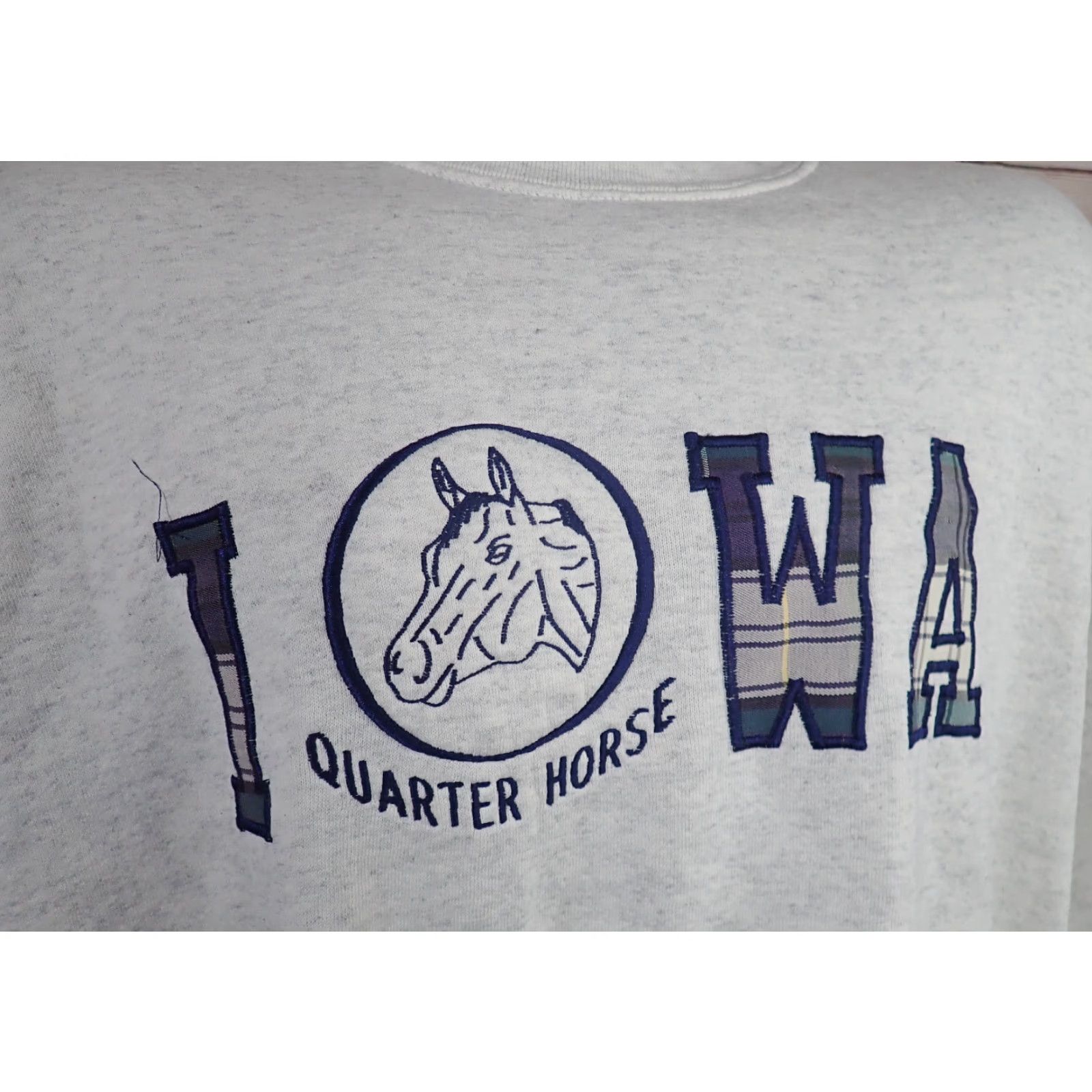 Soffe Soffe Heavy Sweats Vintage IOWA QUARTER HORSE Sweatshirt Mens XXL USA Made Size US XXL / EU 58 / 5 - 2 Thumbnail