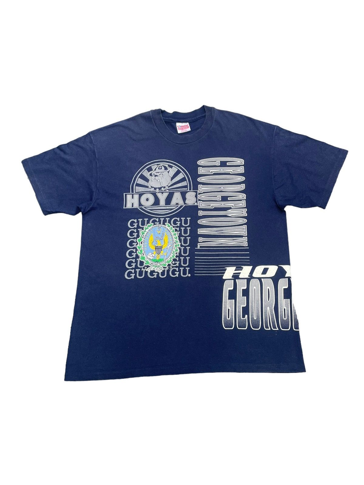 Hanes Vintage Georgetown University Tshirt Size US XL / EU 56 / 4 - 1 Thumbnail