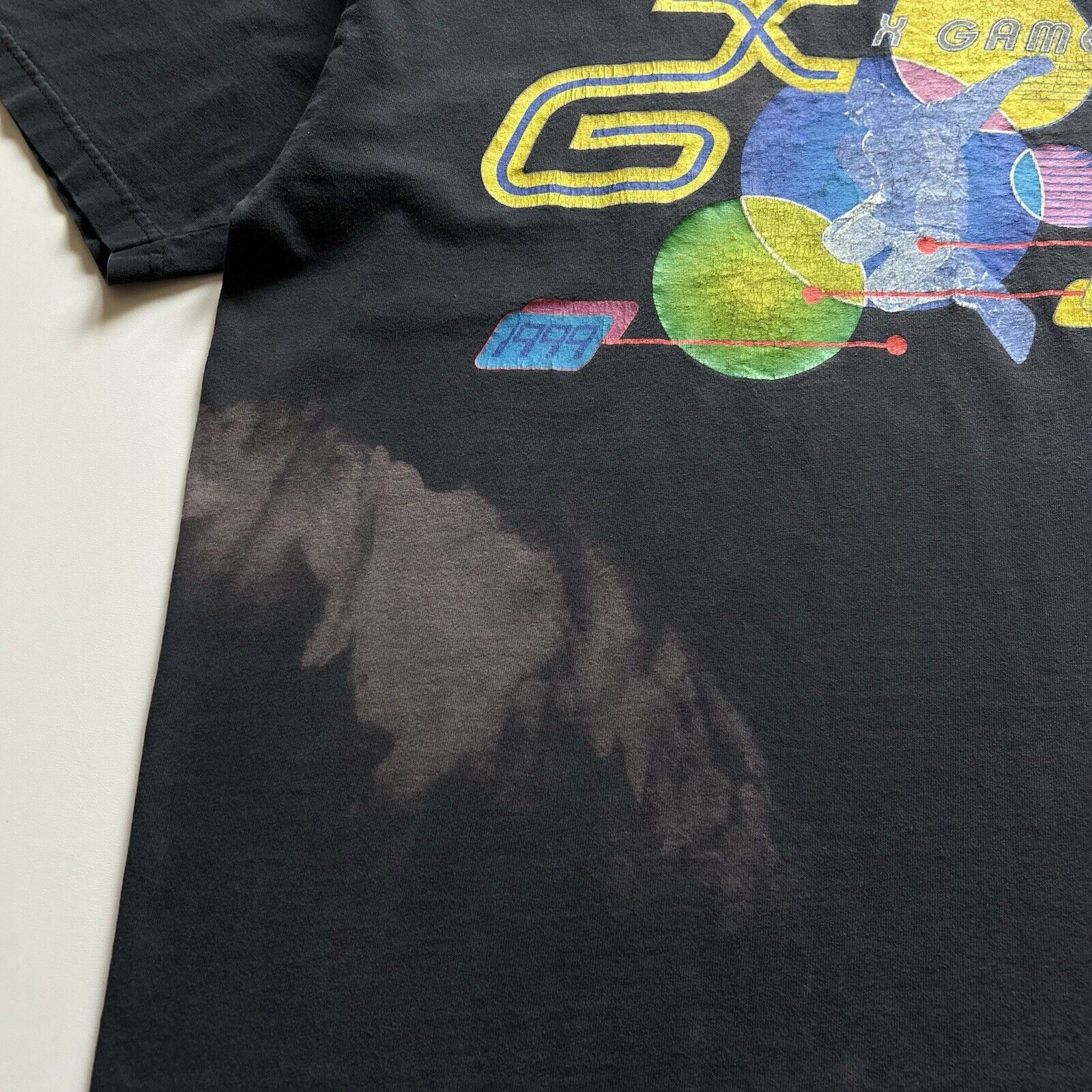 Vintage Vintage 1999 X Games T Shirt XL 90s Faded Black Extreme Art Size US XL / EU 56 / 4 - 3 Thumbnail