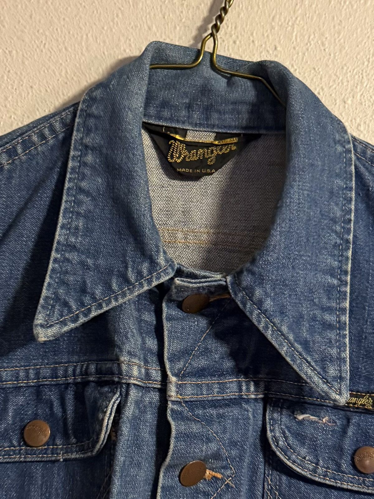 Wrangler vtg 70s 80s blue denim jacket fits small-medium Size US S / EU 44-46 / 1 - 2 Thumbnail