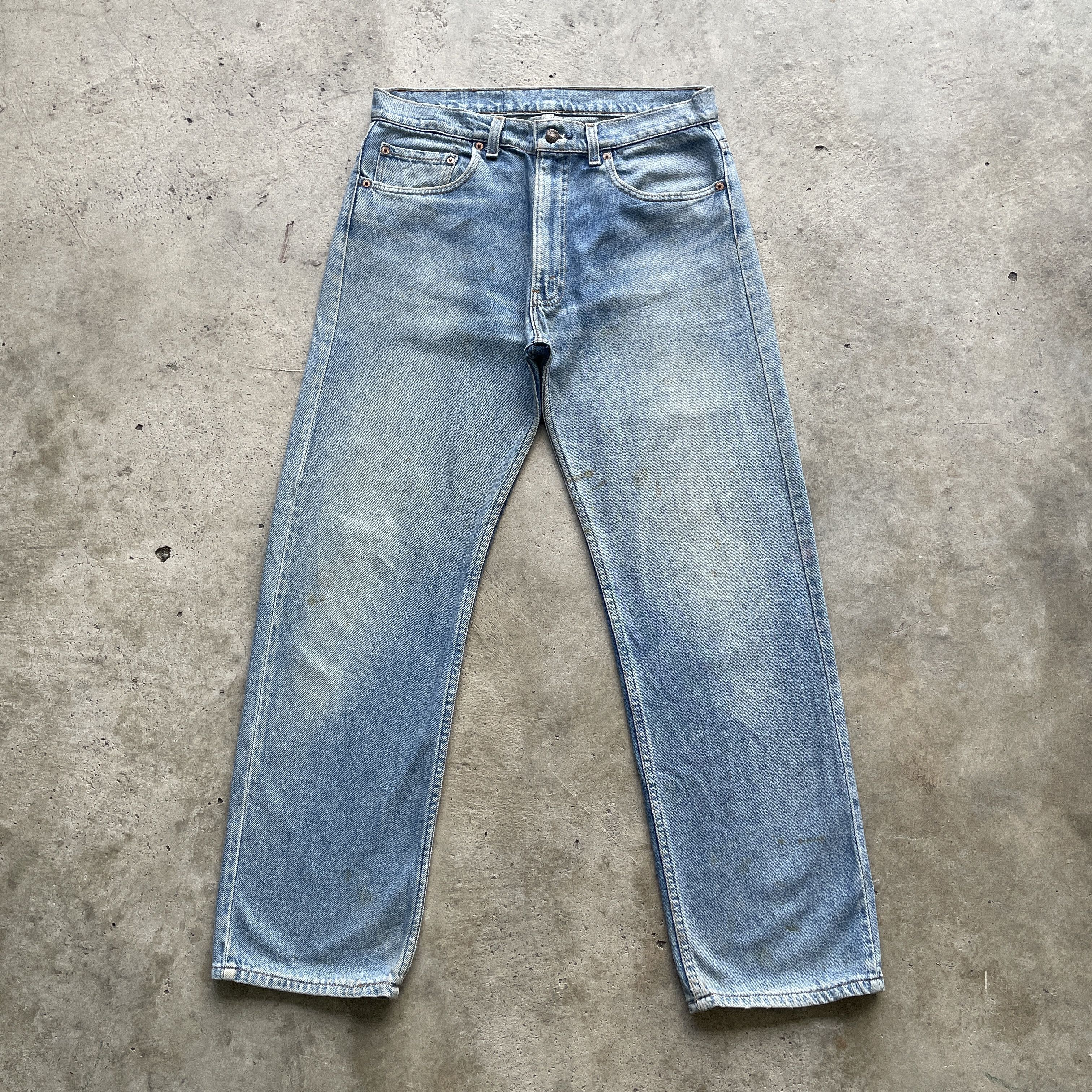 Levi's Vintage Clothing 1990s VINTAGE LEVI’S 505 MADE IN USA JEANS FADED PANTS Size US 33 - 2 Thumbnail