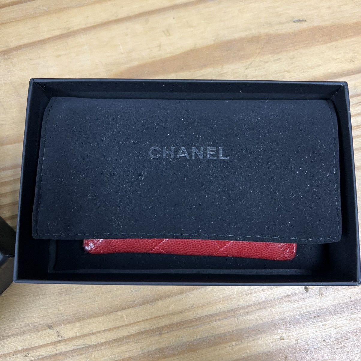 Chanel Chanel lambskin quilted card holder pre owned red Size ONE SIZE - 5 Thumbnail