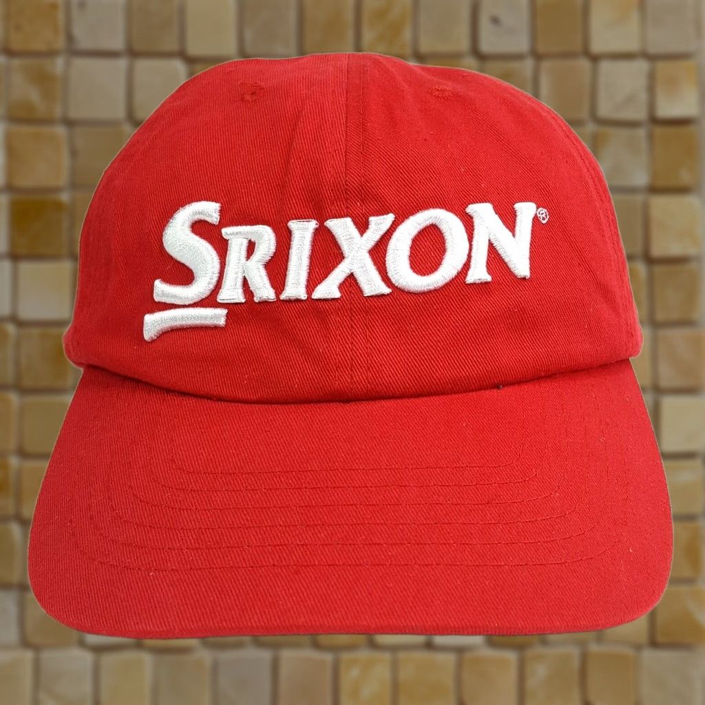 Logo 7 VINTAGE Srixon Golf Red Twill PGA Hat Baseball Cap Logo Sports VTG Adjustable Snaptback Men Cotton Twill 90s Golf Casual Mens Size ONE SIZE - 1 Thumbnail