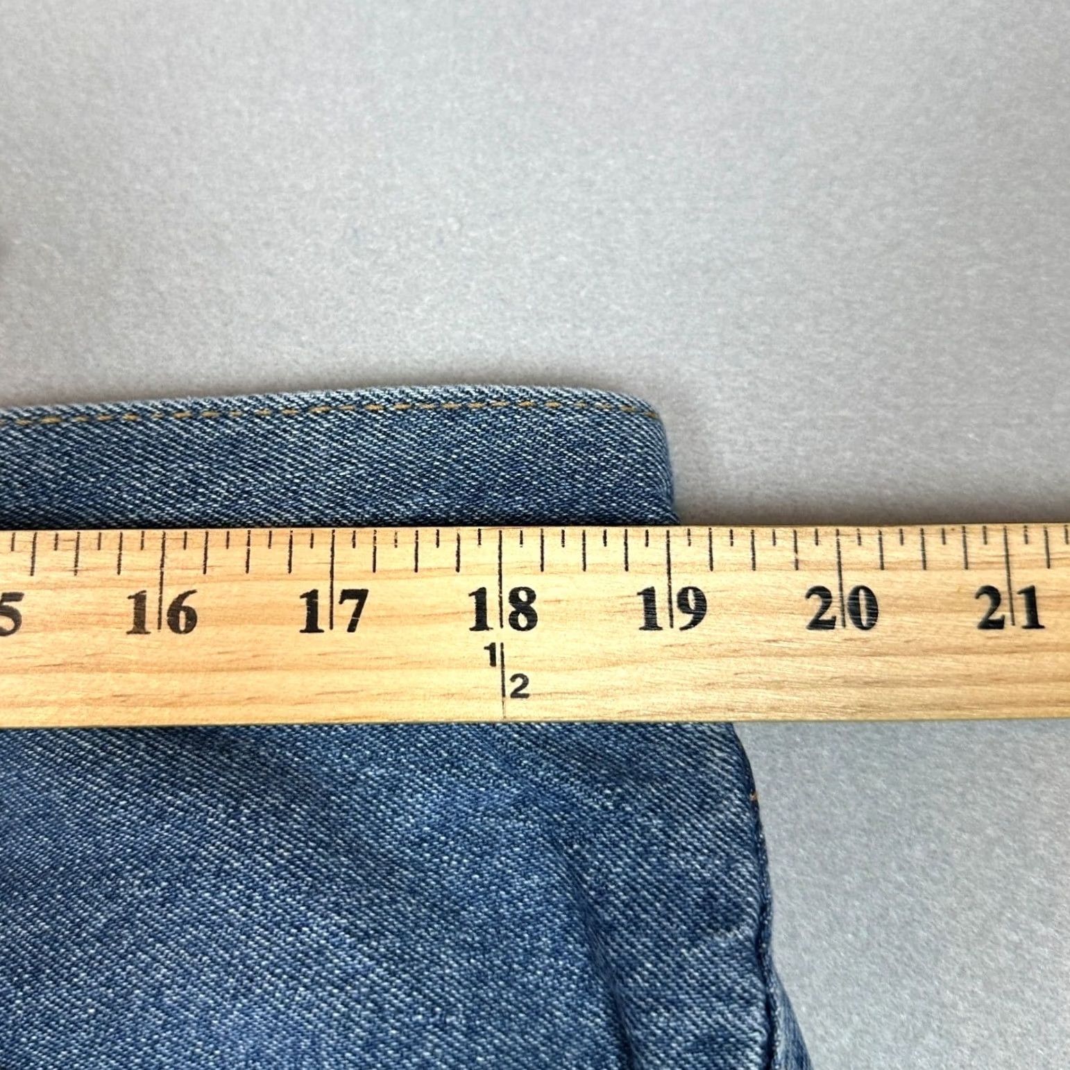 Levi's Levis 505 Jeans Mens 38X32 Blue Straight Fit 5 Pocket Red Tab Casual Denim Pants Size US 38 / EU 54 - 7 Thumbnail