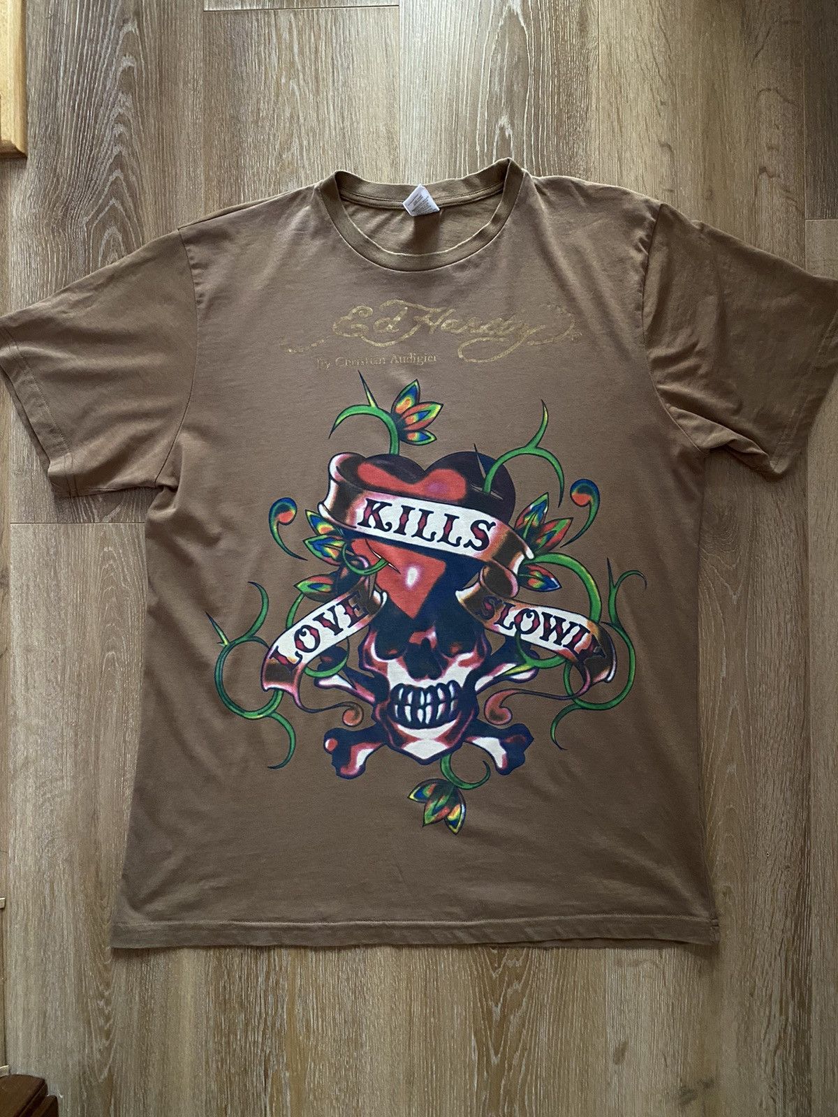 Christian Audigier Ed Hardy love kills slowly T-shirt Size US L / EU 52-54 / 3 - 1 Thumbnail