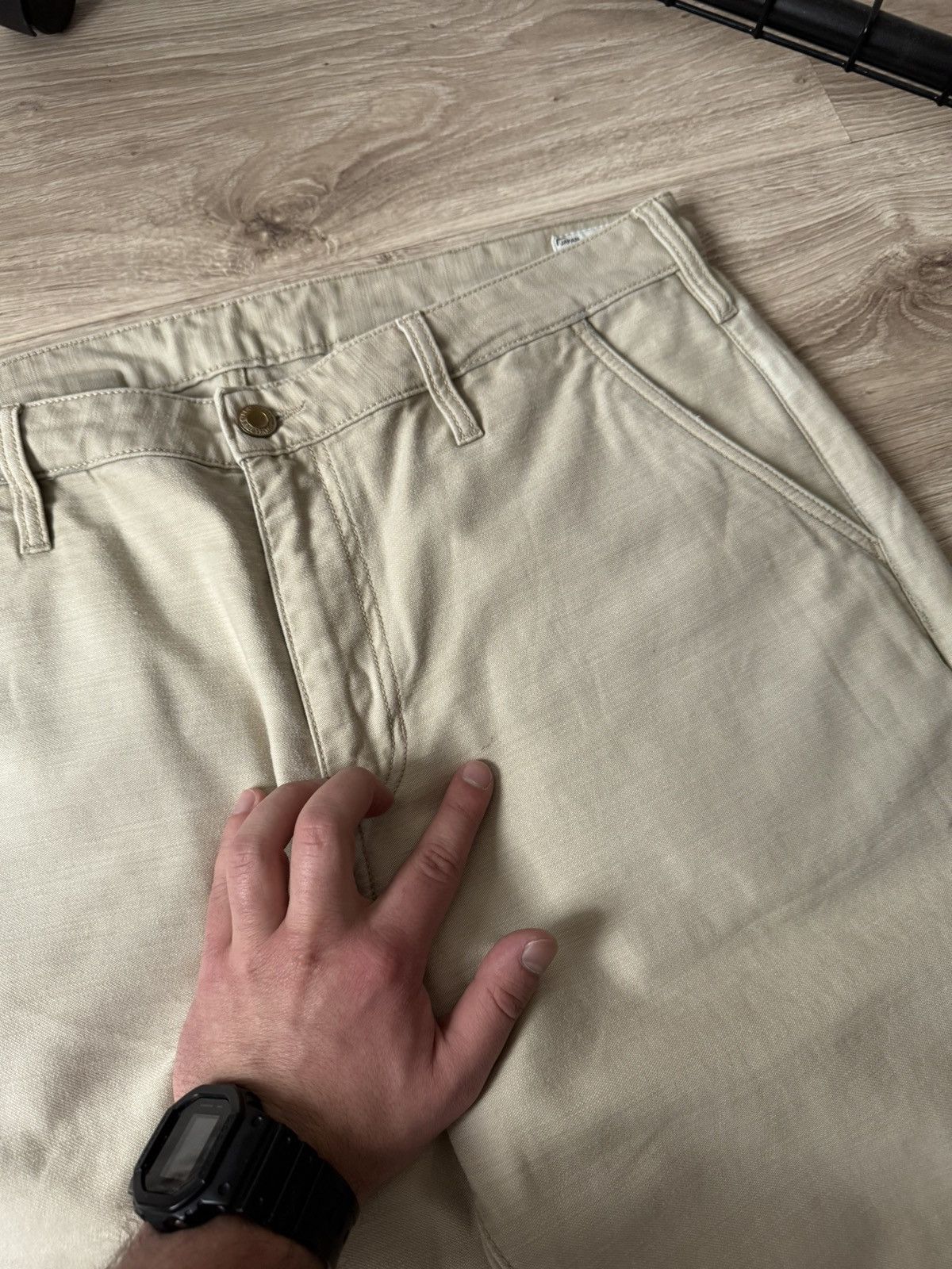 Benzak Denim Developers Benzak Denim Developers Japan BC-01 Tapered Chino Pants Size US 34 / EU 50 - 9 Thumbnail