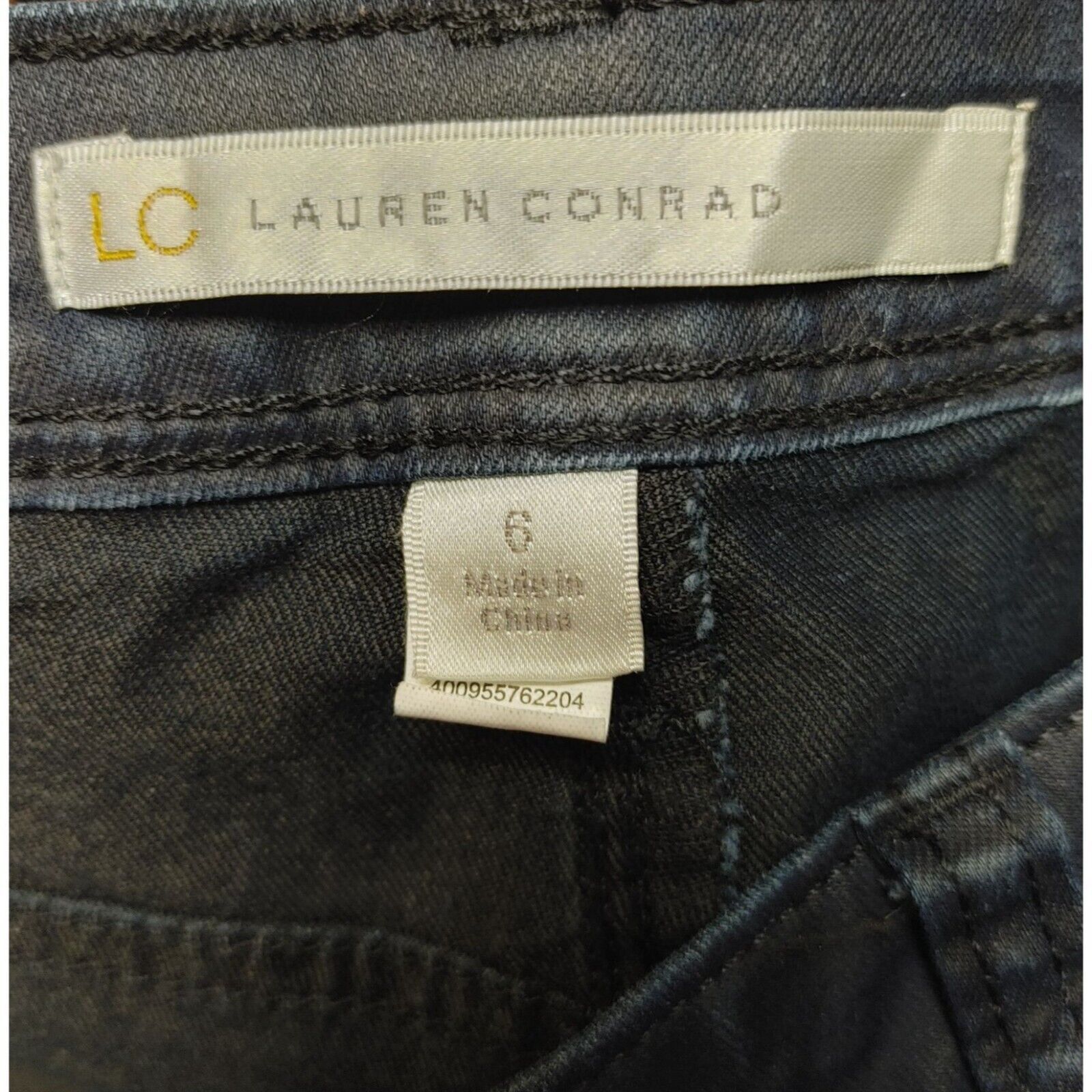 Lauren Conrad Lauren Conrad Women's Black Denim Skinny Jeans 6 Size 28" / US 6 / IT 42 - 3 Thumbnail