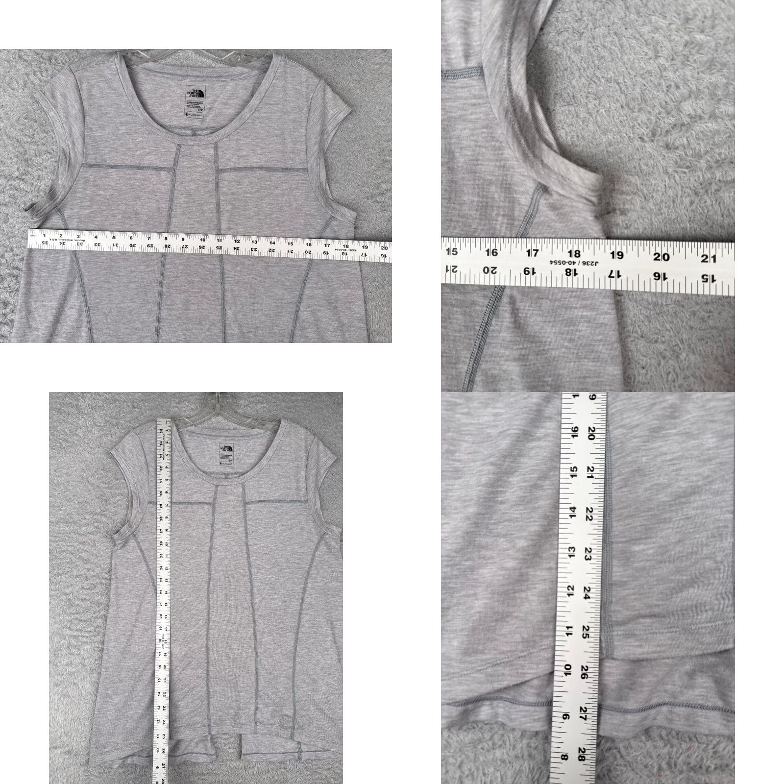 The North Face The North Face Shirt Women S Gray Poly Blend Crew T-Shirt Casual Short Sleeve Size S / US 4 / IT 40 - 8 Thumbnail