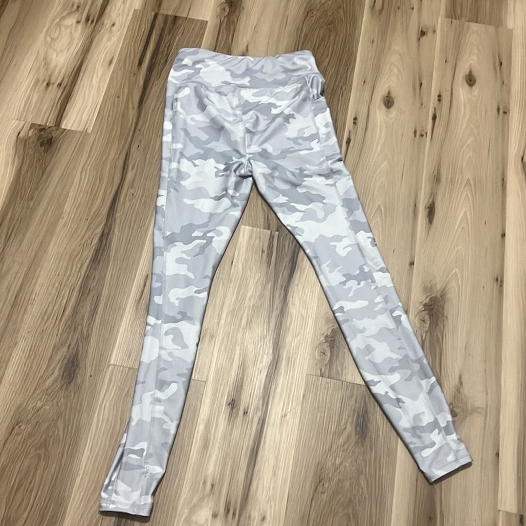 Avia Avia Grey Camouflage Leggings Size 24" / US 00 / IT 34 - 4 Thumbnail