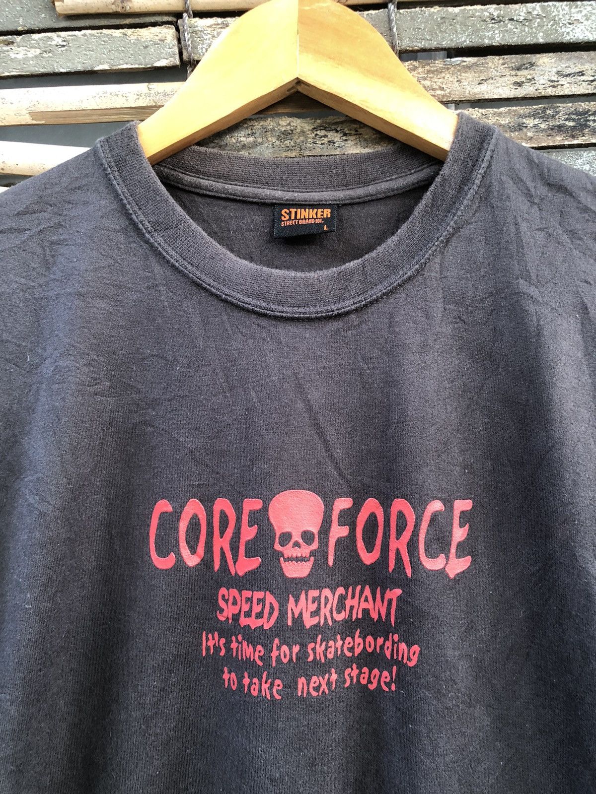 Thrasher × Vintage Vintage Y2K Stinker Core Force Speed Merchant Backhit Tee Size US M / EU 48-50 / 2 - 11 Thumbnail