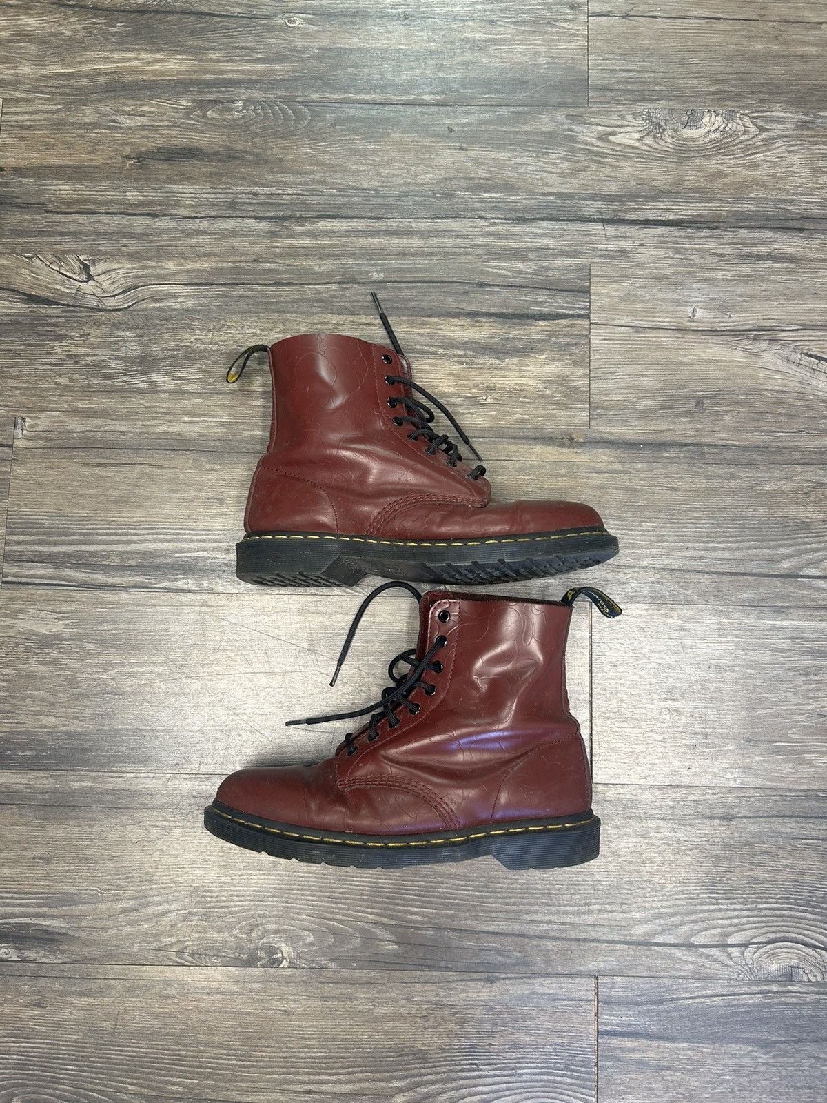 image of Bape x Dr Martens Bathing Ape Maroon Boots, Men's (Size 10)