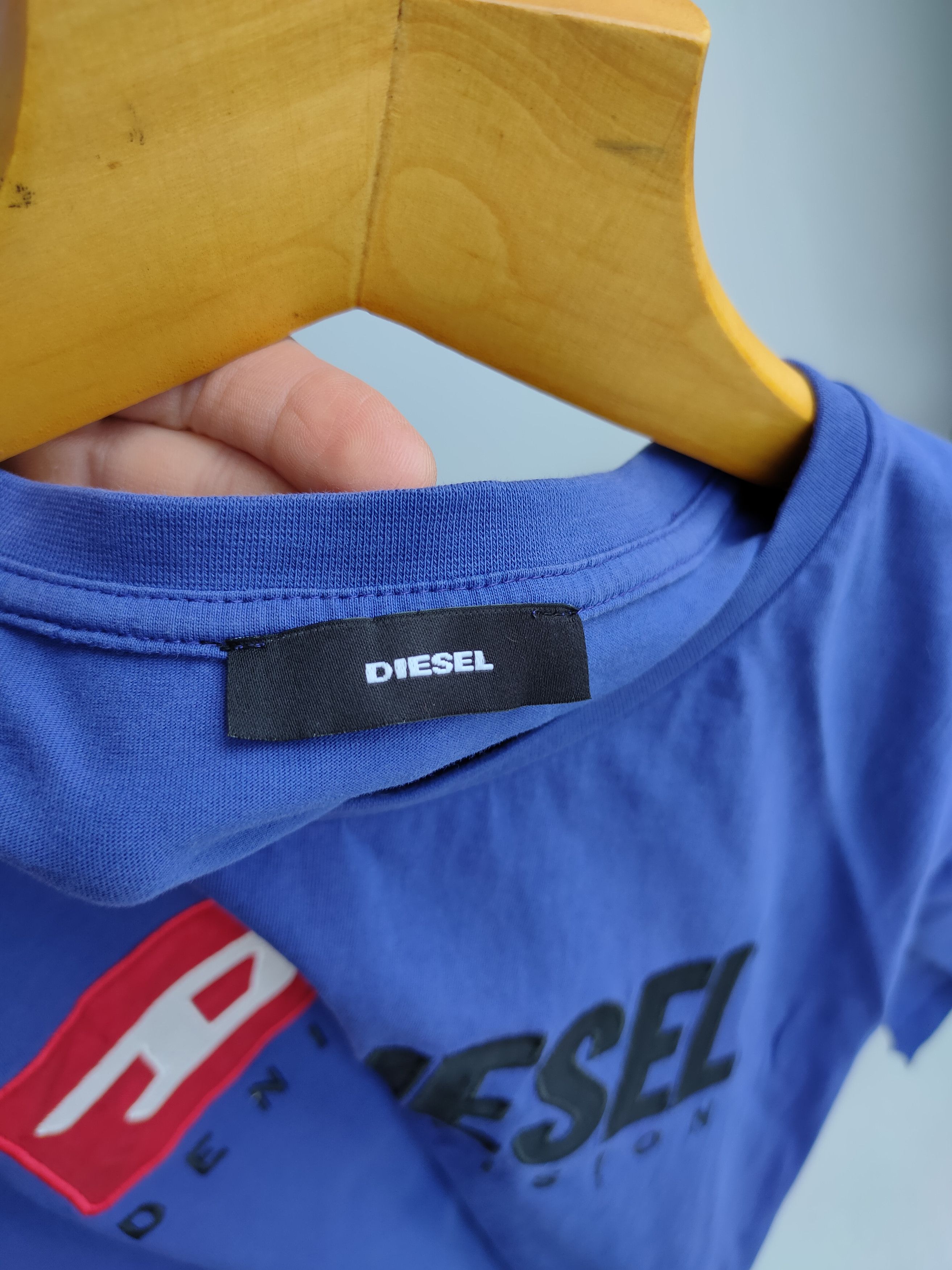 Diesel Diesel Denim Division Purple Big Logo Tee Womens T-Shirt dsl Size M / US 6-8 / IT 42-44 - 4 Thumbnail