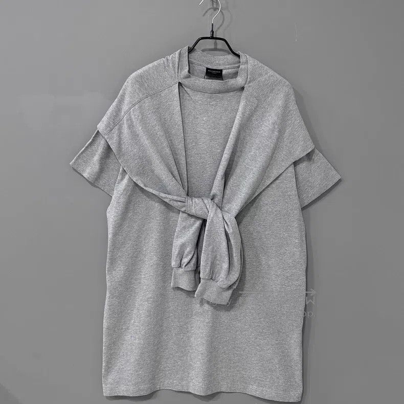 Balenciaga Balenciaga Layered hooded short sleeve Size US S / EU 44-46 / 1 - 1 Thumbnail