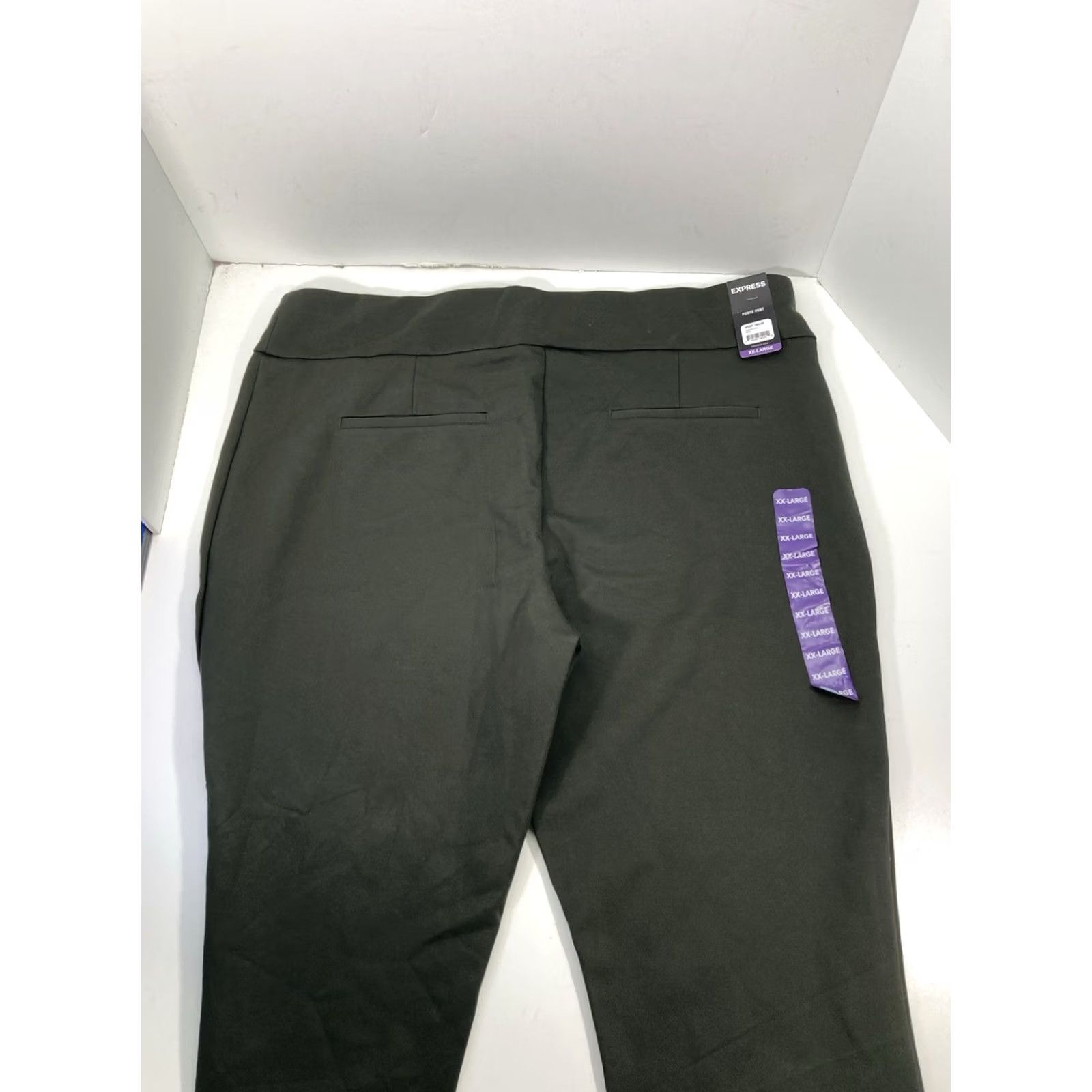 Express Express Ponte Pants Women 2XL Forest Green 42x27 Stretch NWT Khakis Leggings Size 40" / US 18 - 7 Thumbnail