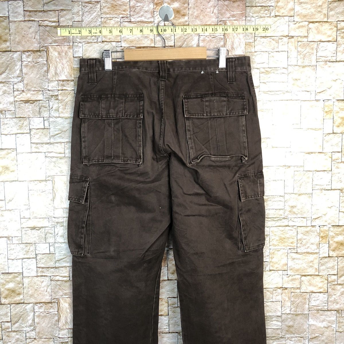 Japanese Brand Uniqlo Dark Brown Cargo Multipocket Pants #A615 Size US 32 / EU 48 - 16 Thumbnail