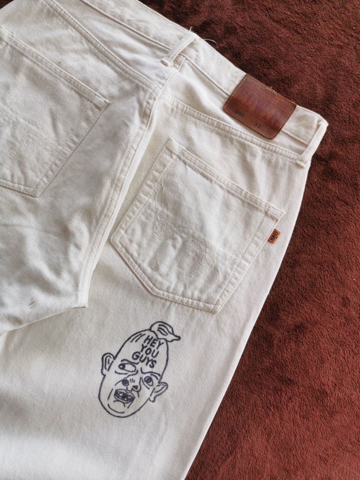 Beauty Beast Edwin Selvedge Size 31 x 46.5 Size US 31 - 2 Thumbnail