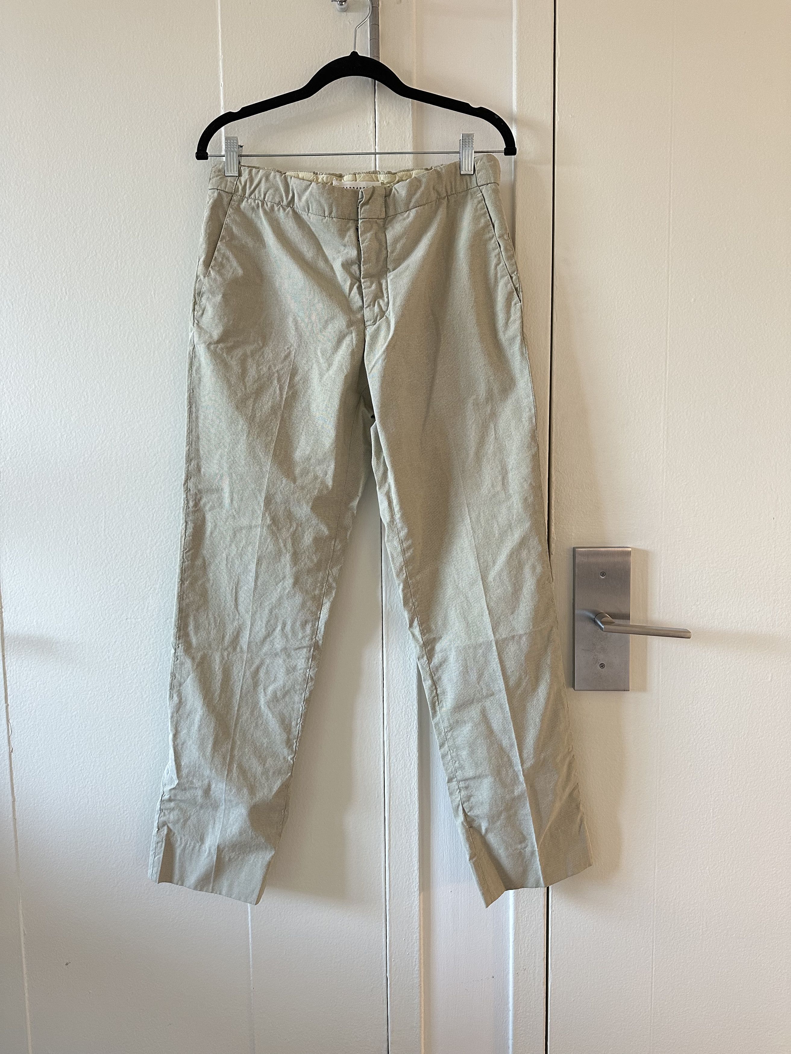 image of Maison Margiela Trousers in Off White, Men's (Size 30)