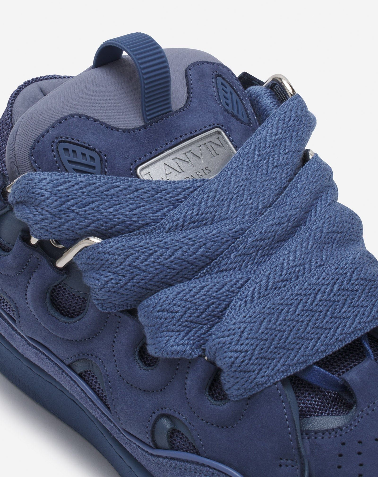 Lanvin oc11z0325 Curb Low Top Sneakers in Blue Size US 9.5 / EU 42-43 - 5 Thumbnail