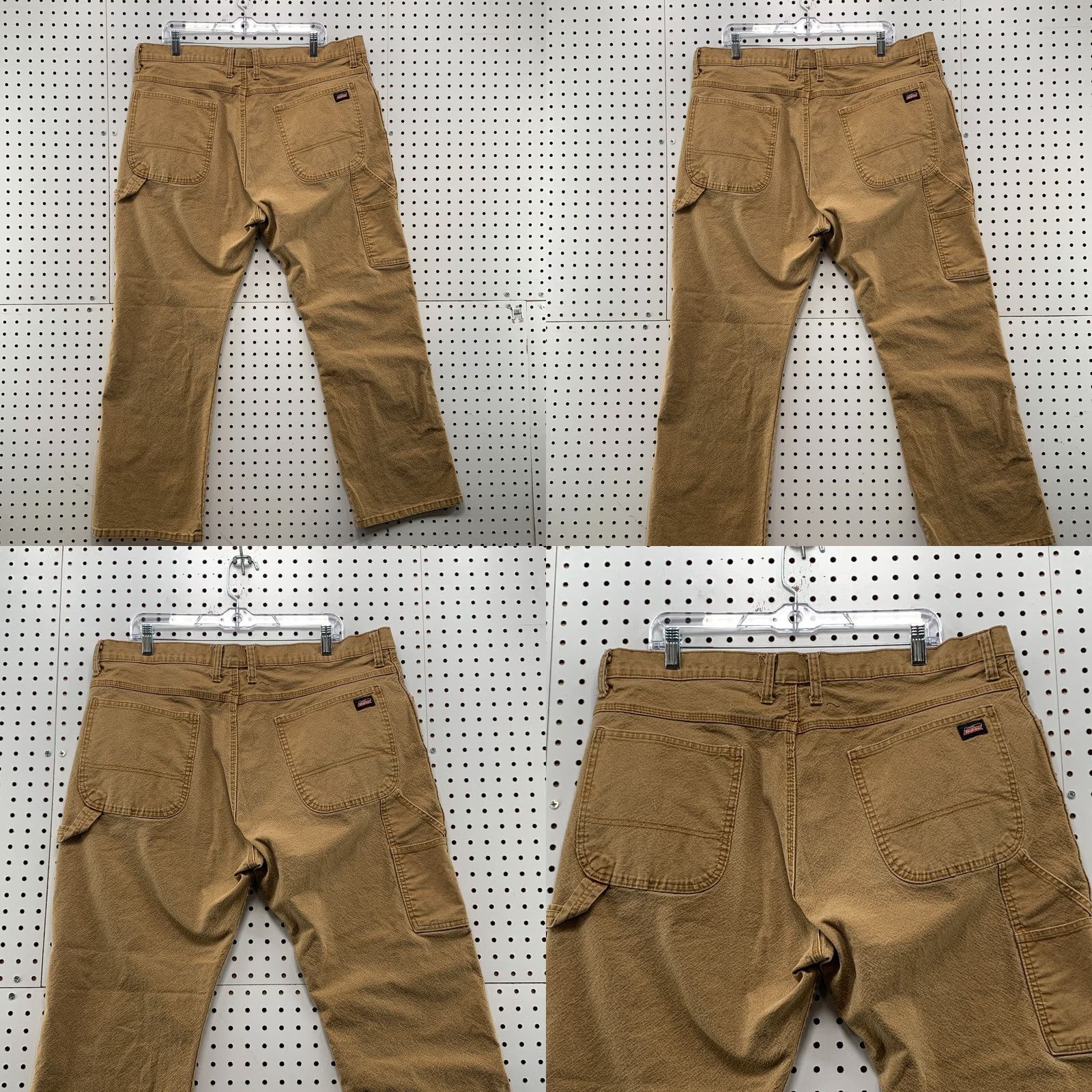Dickies VINTAGE DIckies Canvas Carpenter Pants Mens FITS 39x28 Brown Workwear Straight Size US 39 - 8 Thumbnail