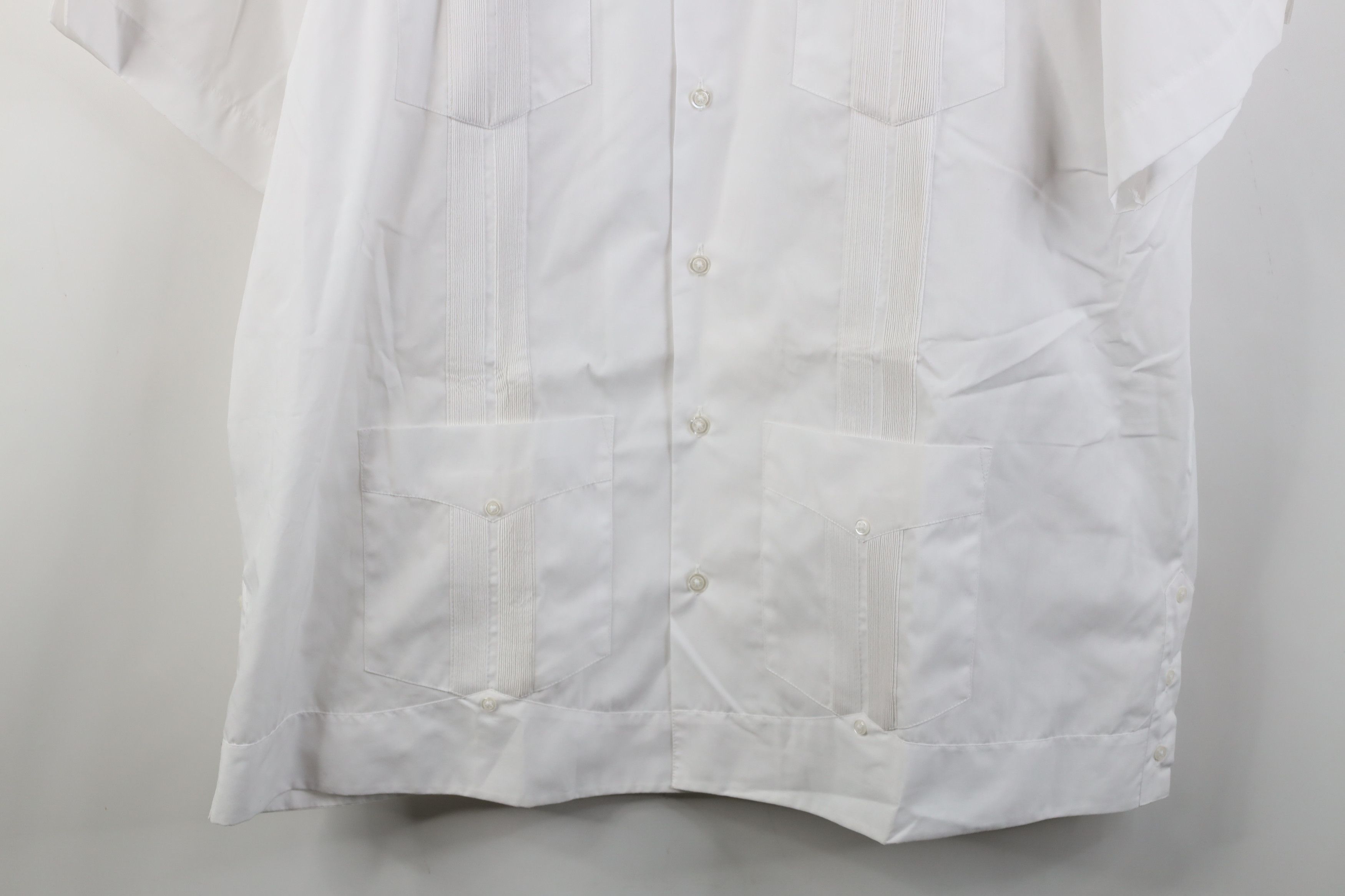 Vintage Deadstock Vintage 90s Rockabilly Wedding Button Shirt White Size US XL / EU 56 / 4 - 3 Thumbnail