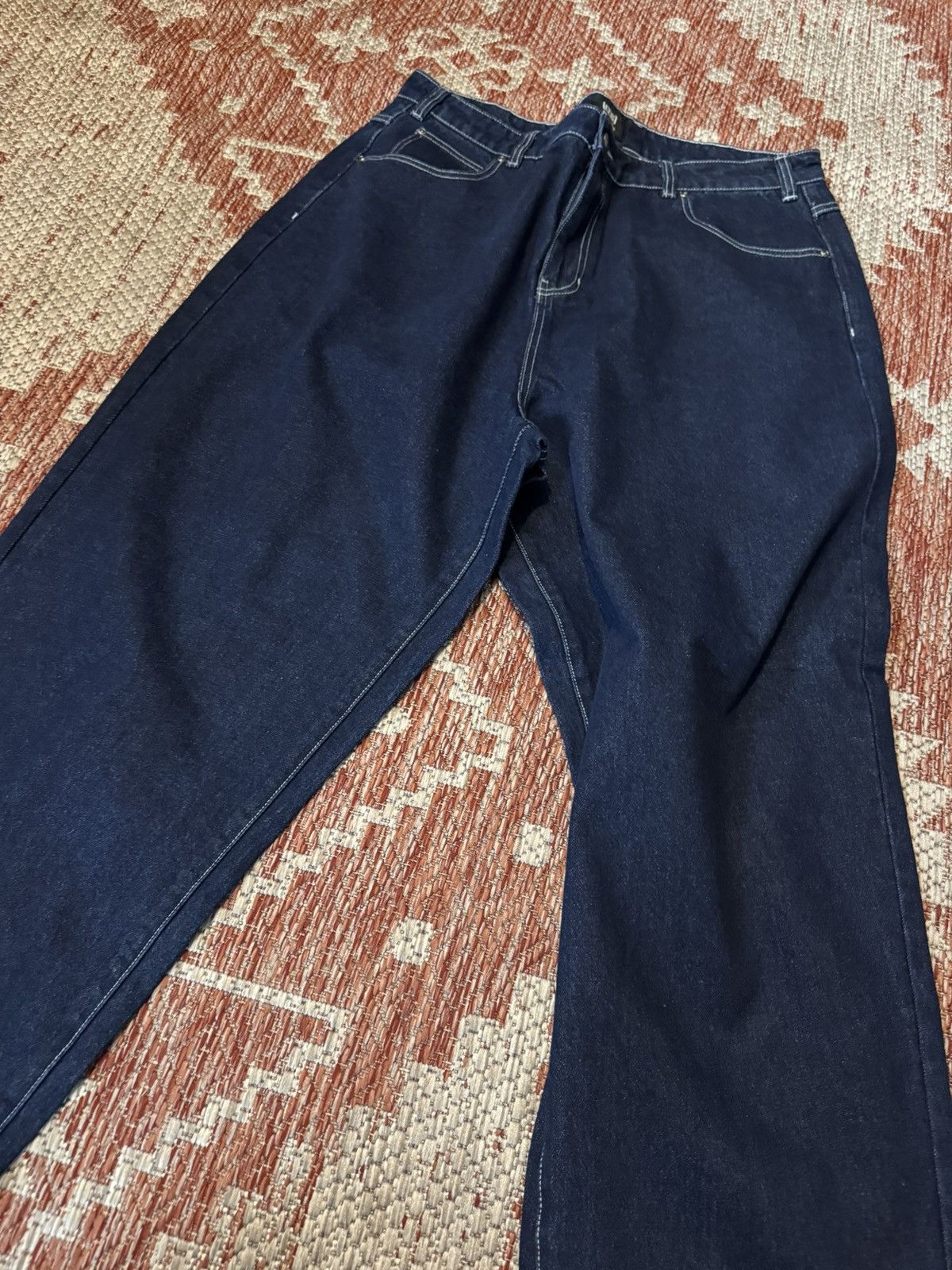 CCS CCS BAG TAPER JEANS SIZE 38/32 washed blue Size US 38 / EU 54 - 2 Thumbnail