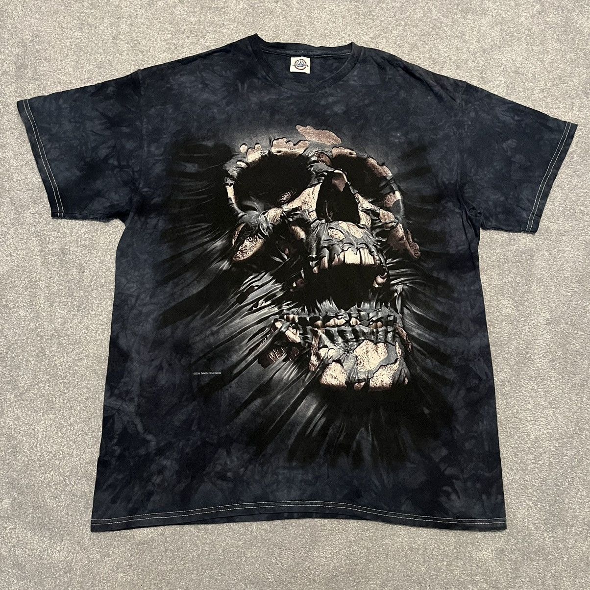 Affliction Vintage Y2K Affliction Style Skull Tie Dye Graphic Logo Tee Size US L / EU 52-54 / 3 - 1 Thumbnail