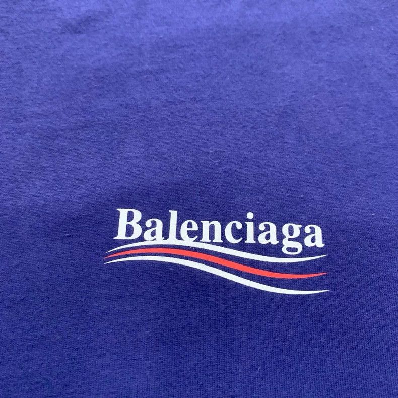 Balenciaga Balenciaga Blue Wave Coke Short Sleeves Size US S / EU 44-46 / 1 - 8 Thumbnail