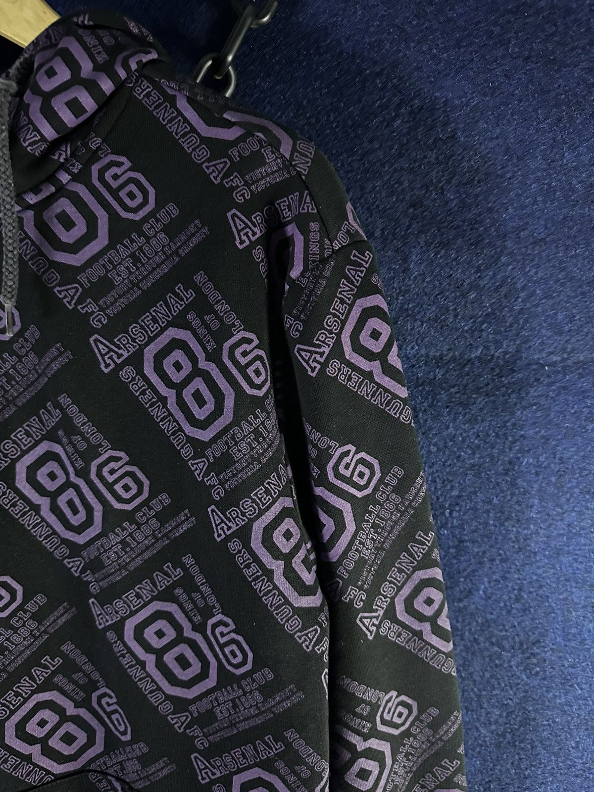 Nike Crazy Rare!!! Y2K Official Arsenal AOP Ziphoodie Size US M / EU 48-50 / 2 - 6 Thumbnail