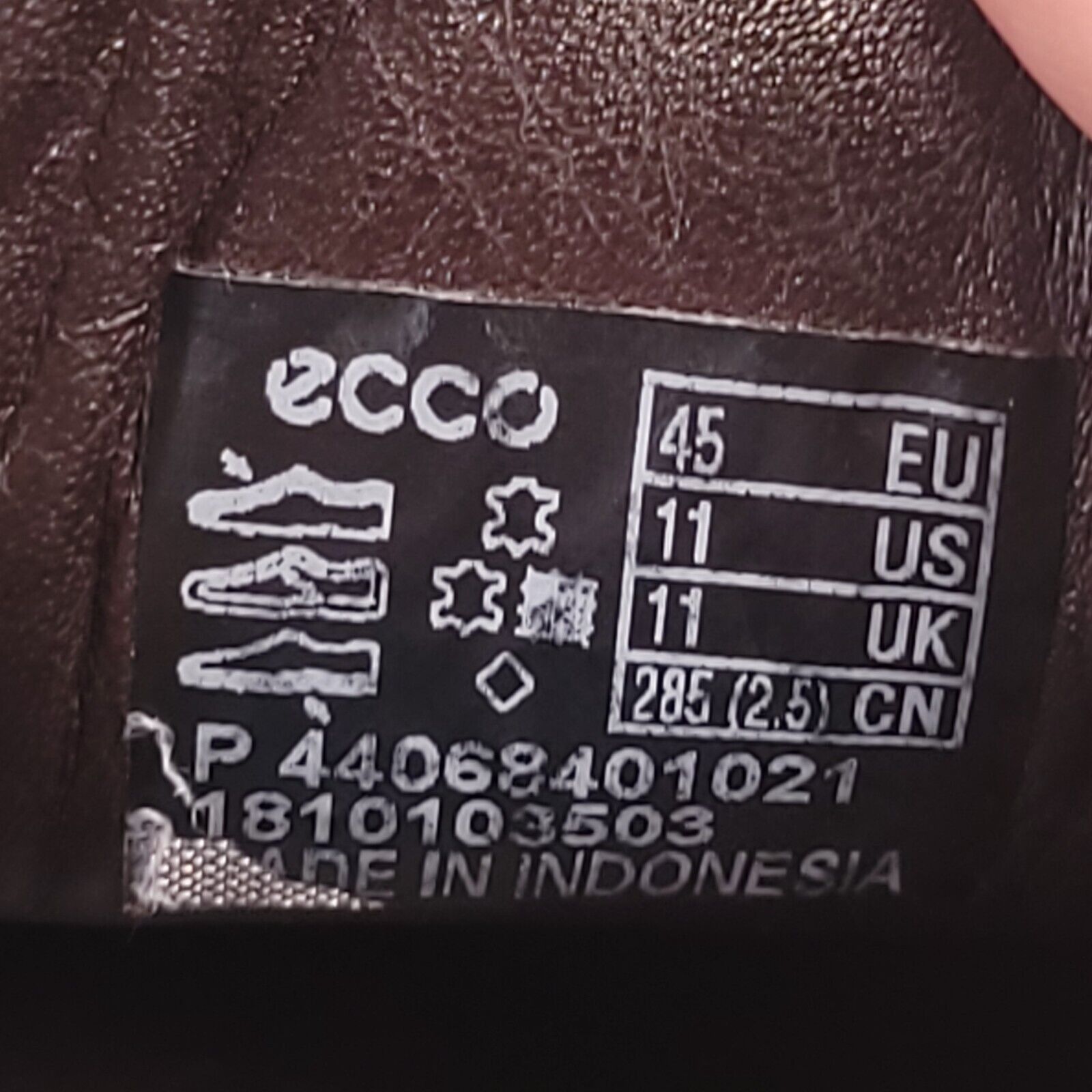 Ecco Ecco Leather Oxford Shoe Men Size 11 44068401021 Brown White Size US 11 / EU 44 - 9 Thumbnail