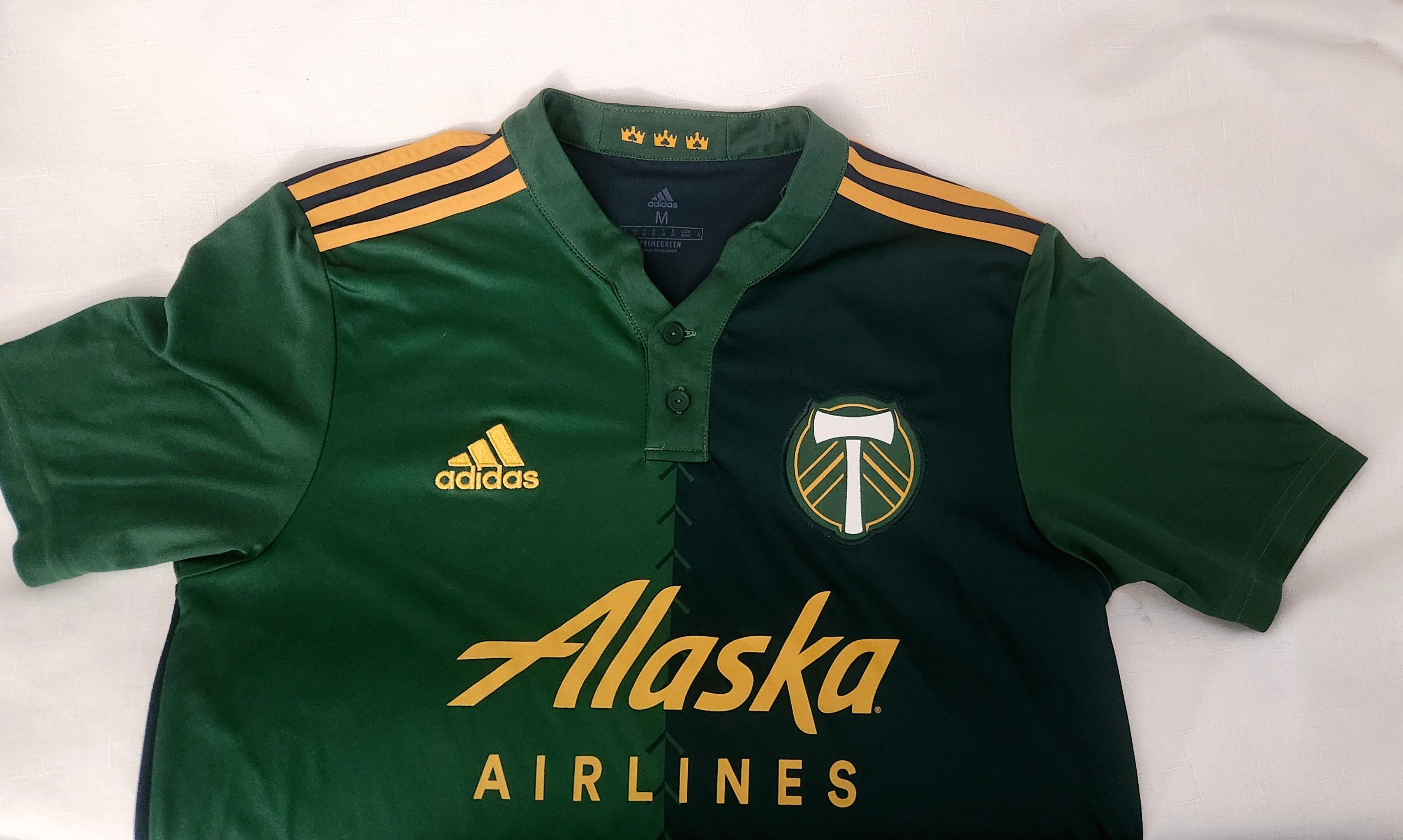 Adidas Adidas Portland MLS Soccer Timbers Authentic Jersey Medium Size US M / EU 48-50 / 2 - 4 Thumbnail
