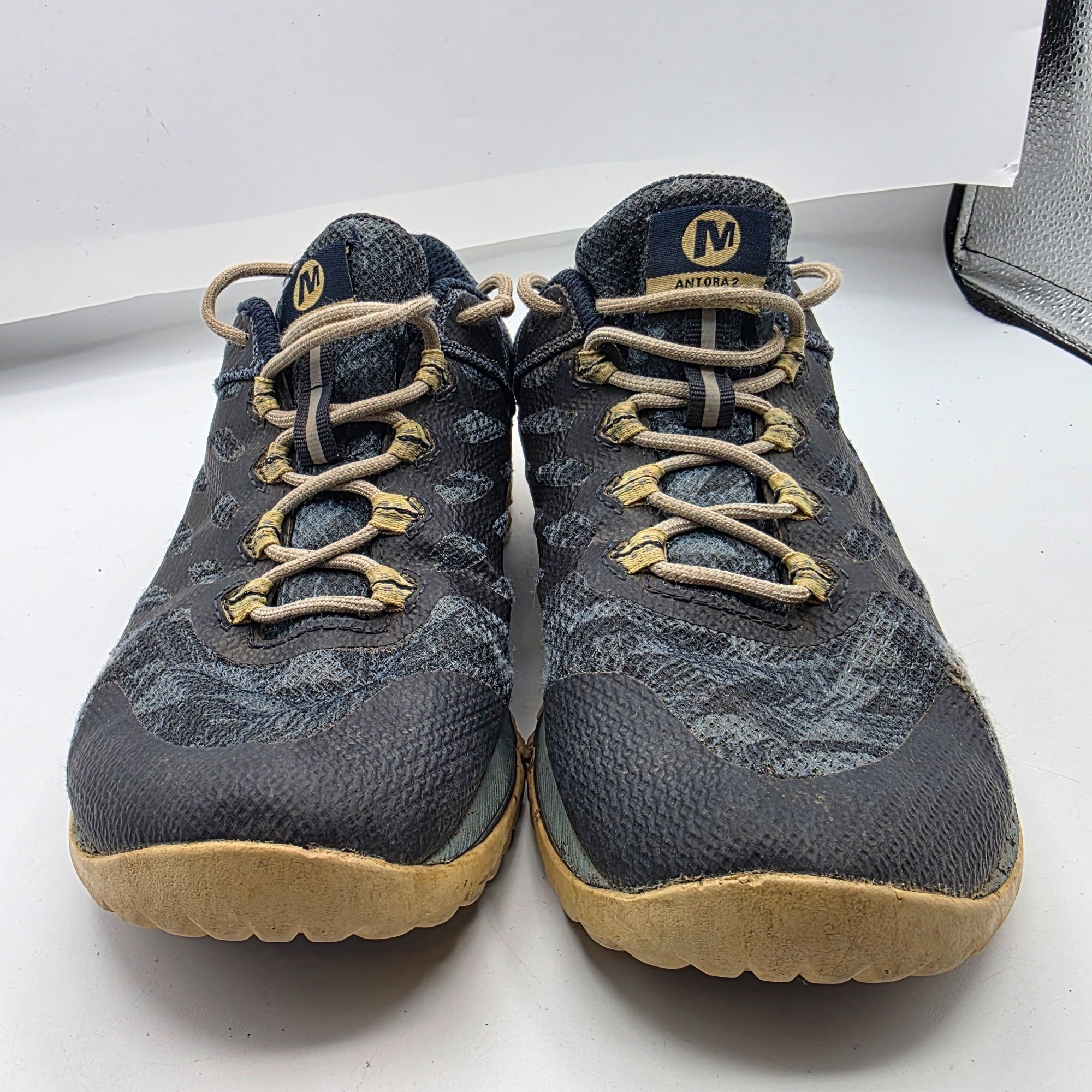Merrell Merrell Antora 2 Womens Size 7 Gray Blue Yellow Trail Shoes Size US 7 / IT 37 - 2 Thumbnail