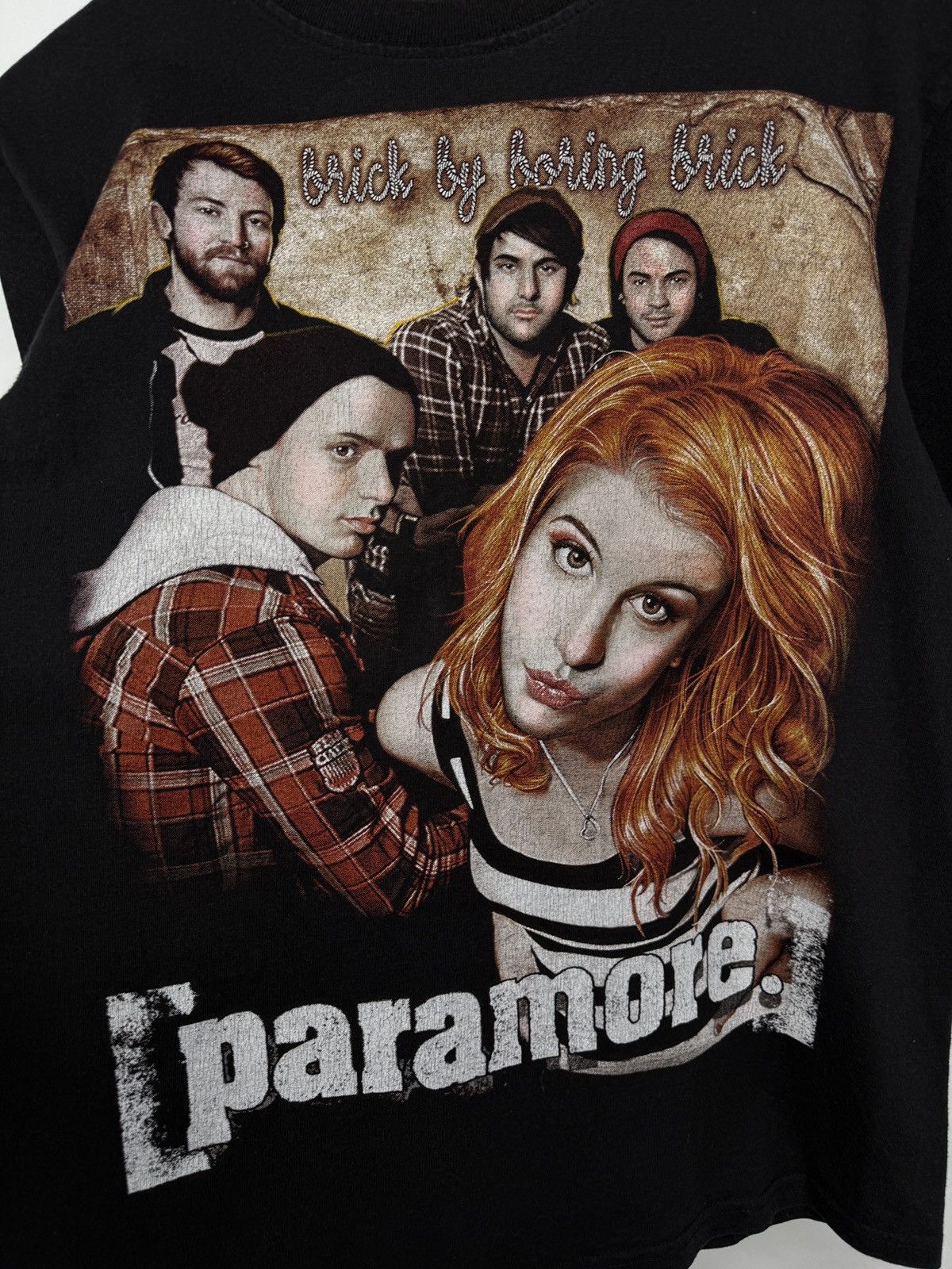 Band Tees 🖤🇺🇸 Vintage Paramore Brick By Boring Brick Band T-Shirt Emo Size US M / EU 48-50 / 2 - 5 Thumbnail