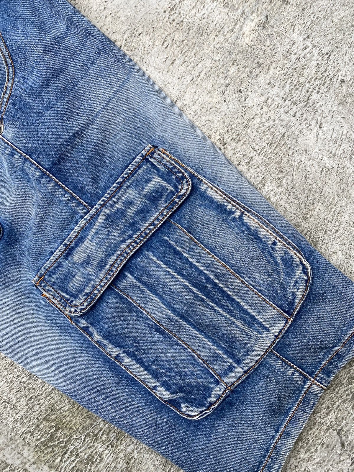 Other Cargo Denim Washed Blue Jorts Play Bigg Size US 36 / EU 52 - 9 Thumbnail