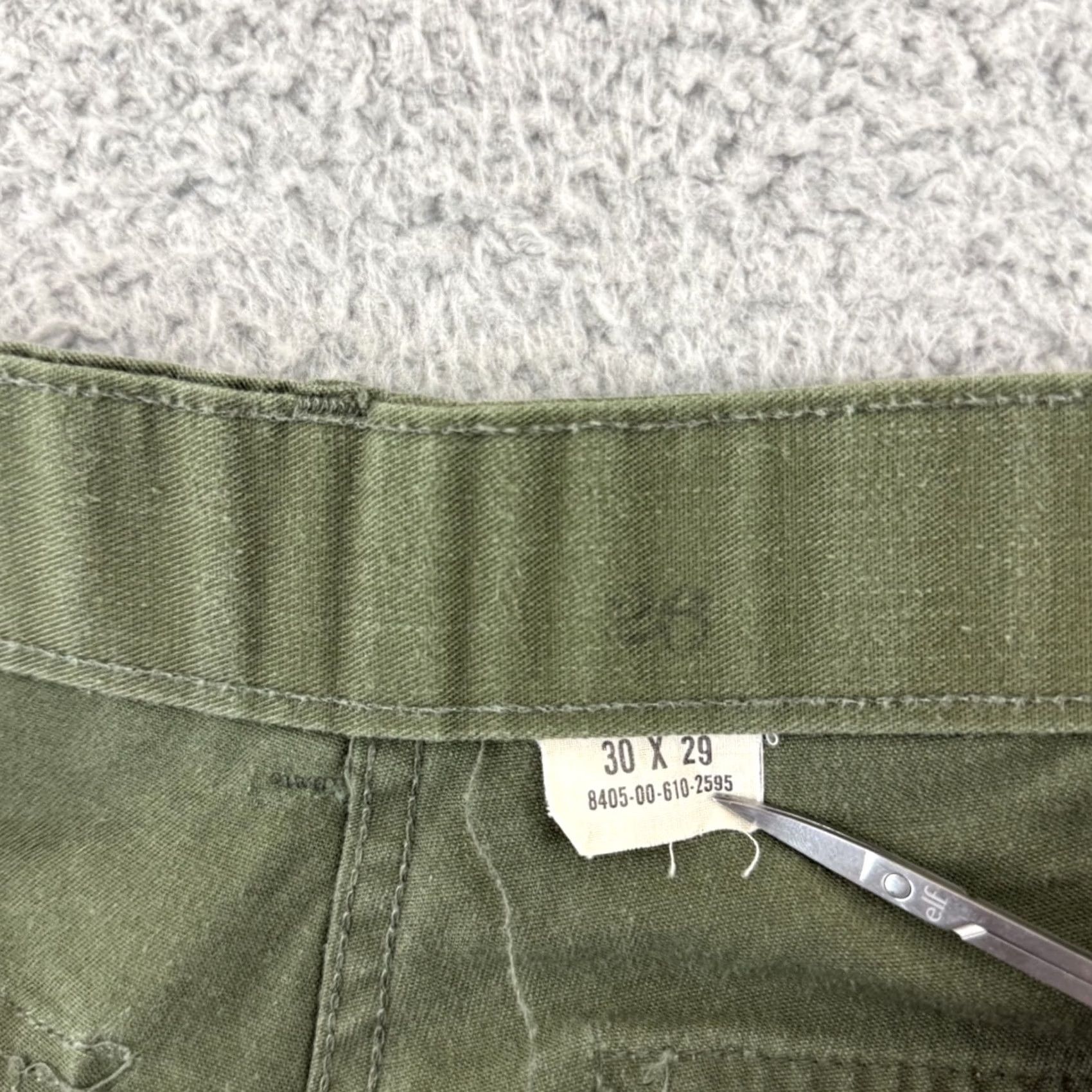 Vintage VINTAGE US Army OG-507 Fatigue Pants Adult 28x29 Green Military Cotton Canvas Utility Trousers Size US 28 / EU 44 - 5 Thumbnail