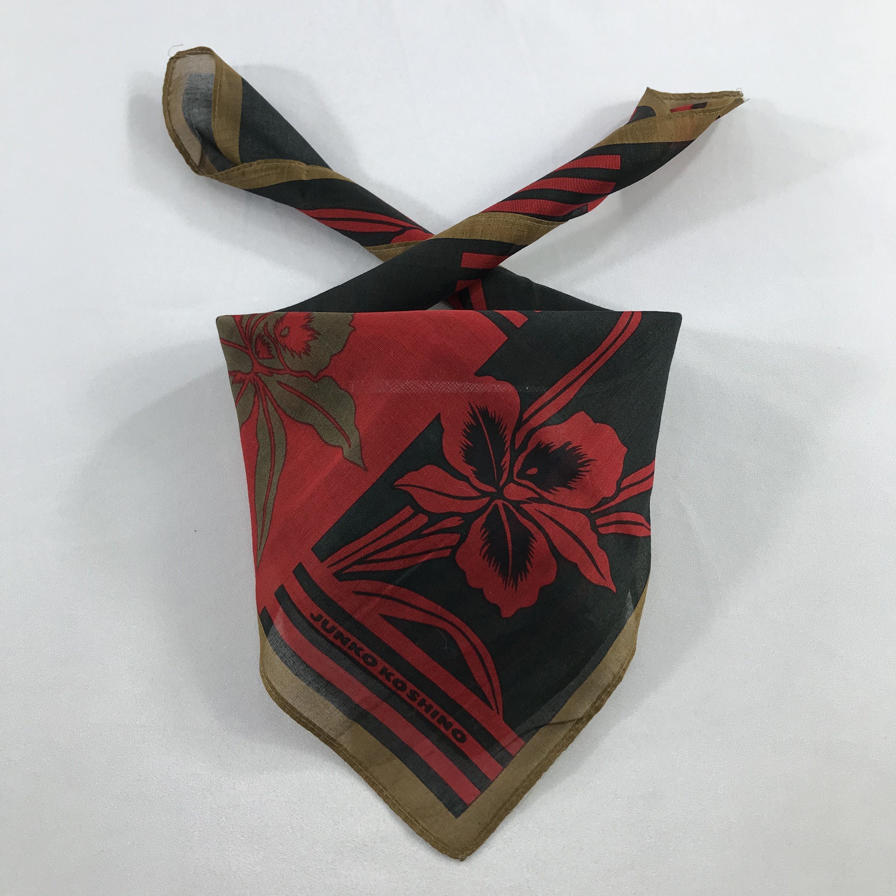Mr. Junko × Vintage Junko Koshino Bandana / Handkerchief / Neckerchief -S2548 Size ONE SIZE - 3 Thumbnail