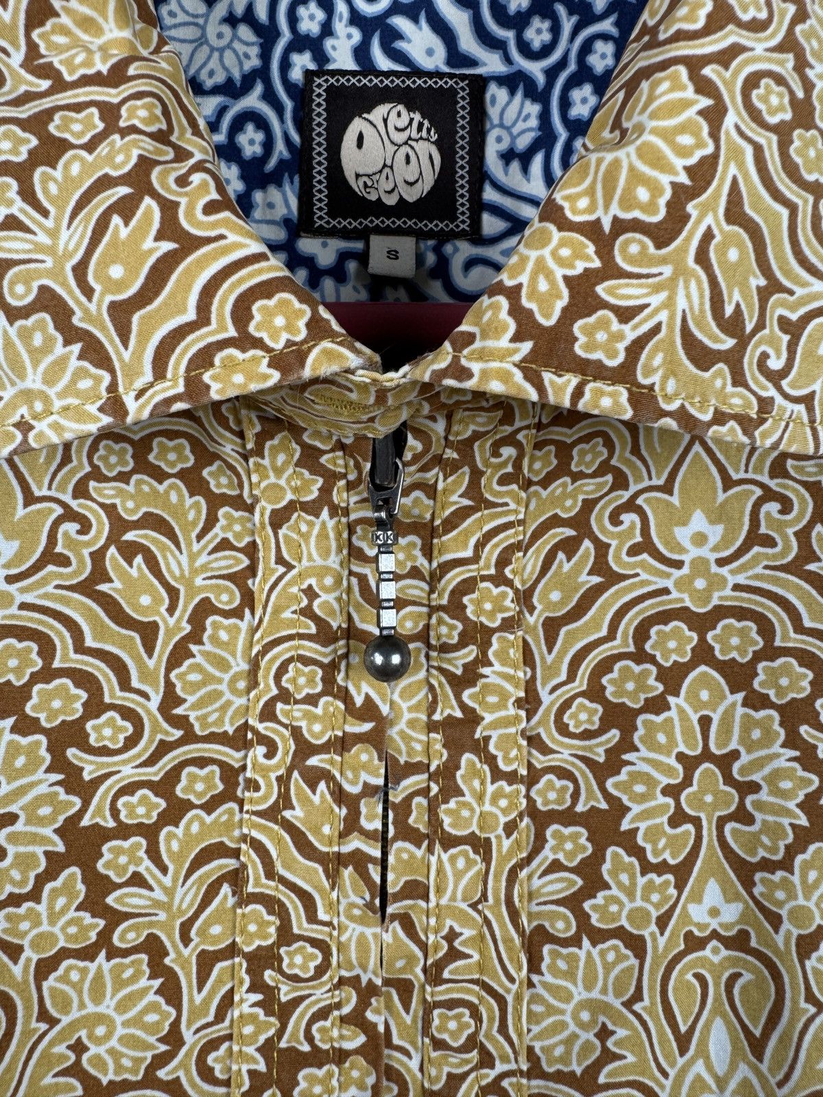 Pretty Green Pretty Green Paisley Half Zip Shirt Festival Mod Casual Size US S / EU 44-46 / 1 - 9 Thumbnail