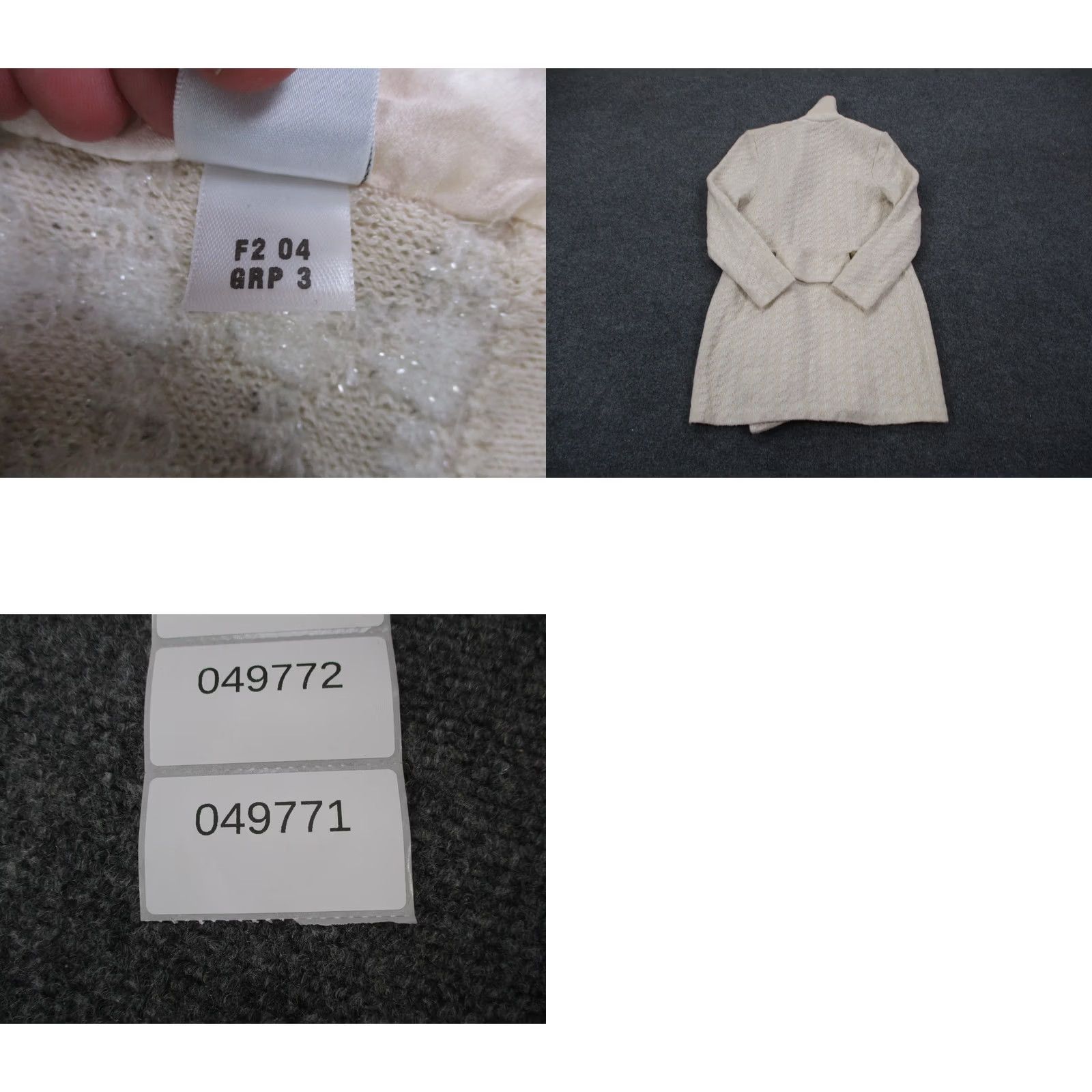 St. John St. John Coat Womens 4 White Marie Gray Coat Parka USA Made Collection Overcoat Jacket Size S / US 4 / IT 40 - 8 Thumbnail